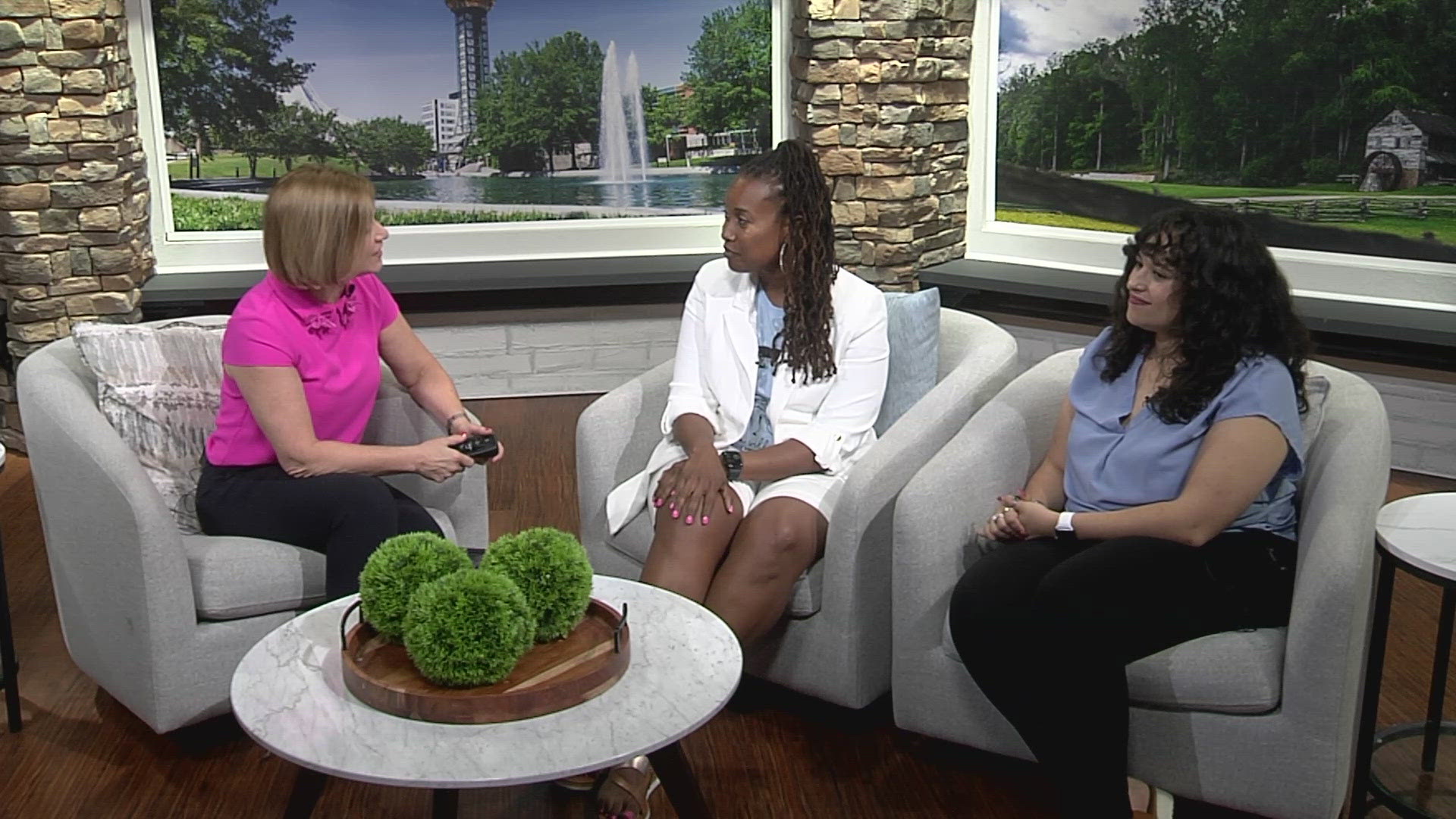 The advocacy event is held in downtown Knoxville. The organization is focusing on helping children improve their reading skills.