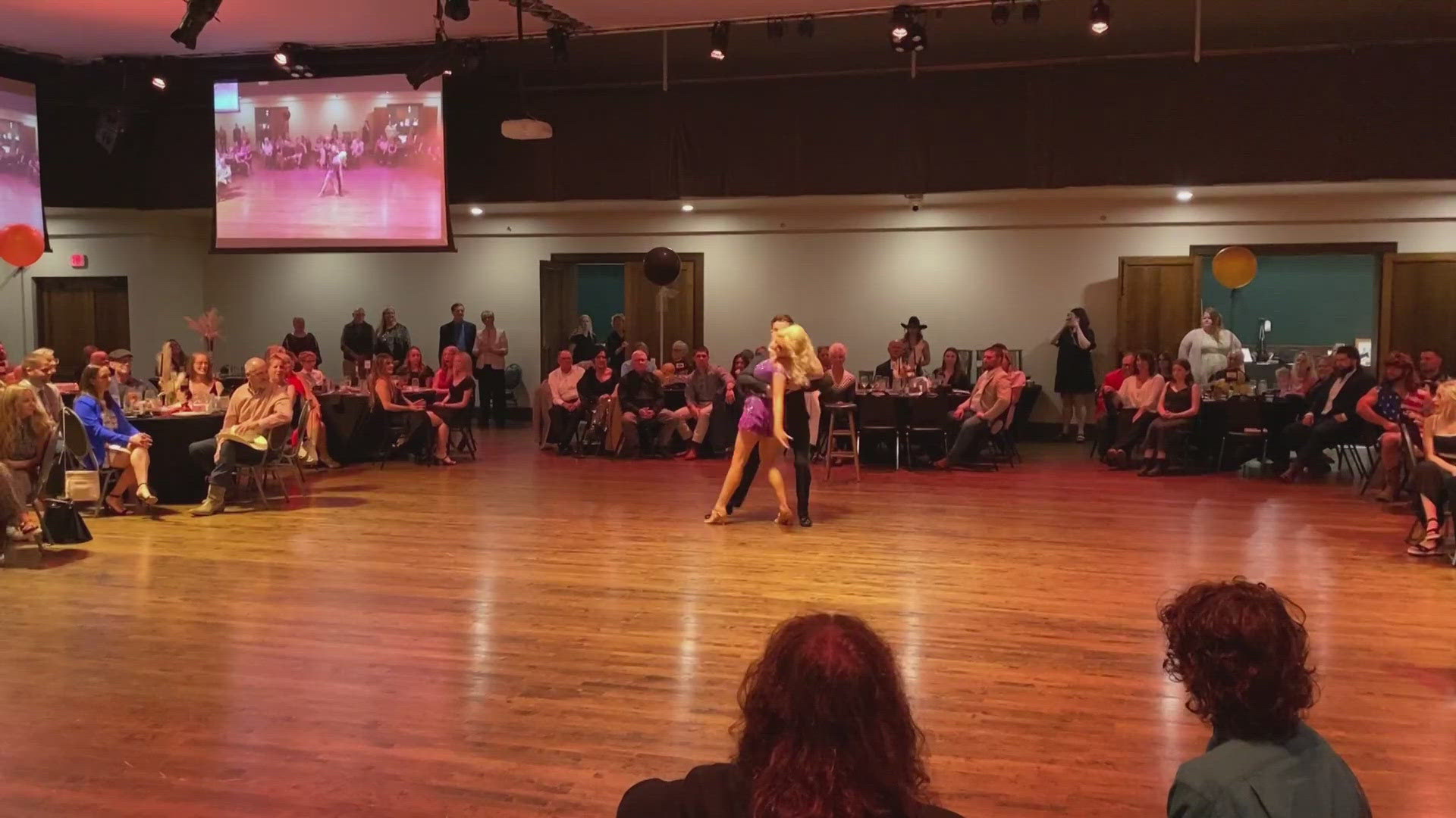 Brittney Bailey danced for the horses Friday night!