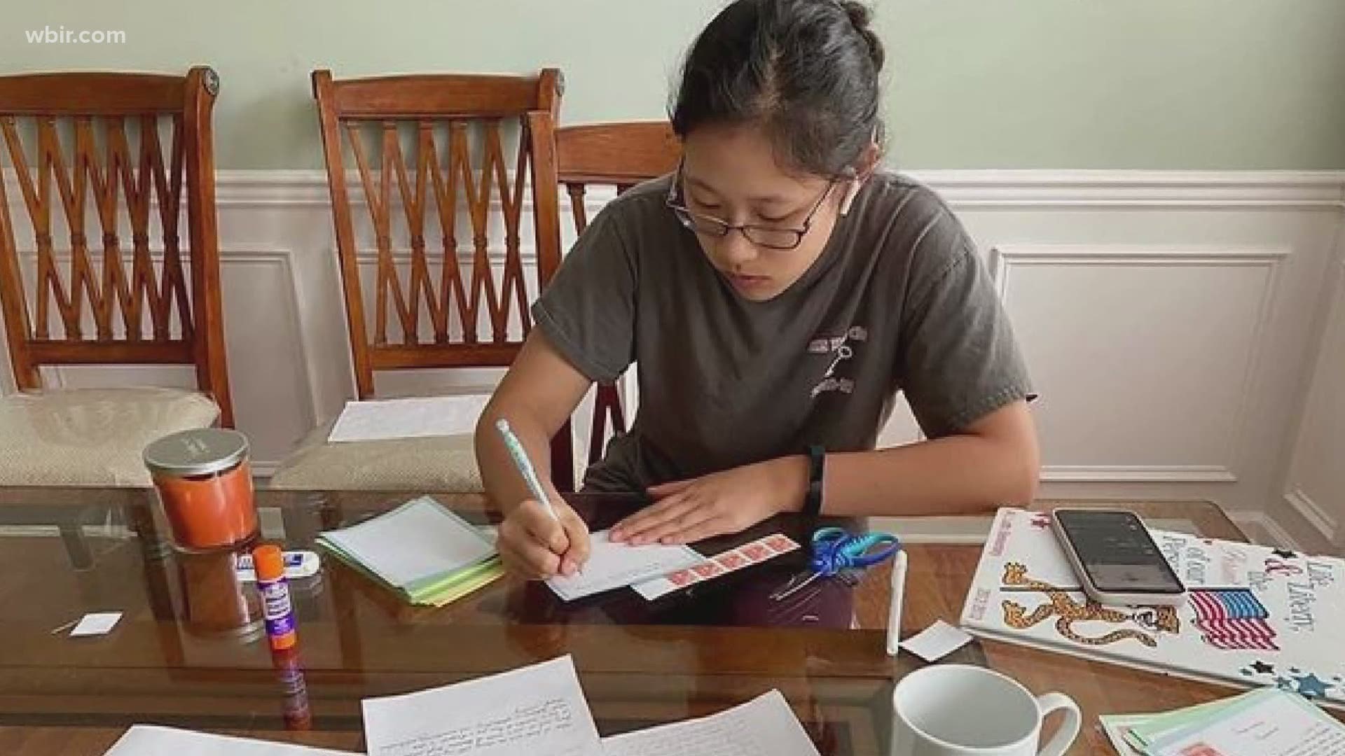 People in nursing homes and long term care facilities have been spending a lot of time alone during the pandemic, so some students from Bearden HS decided to help.