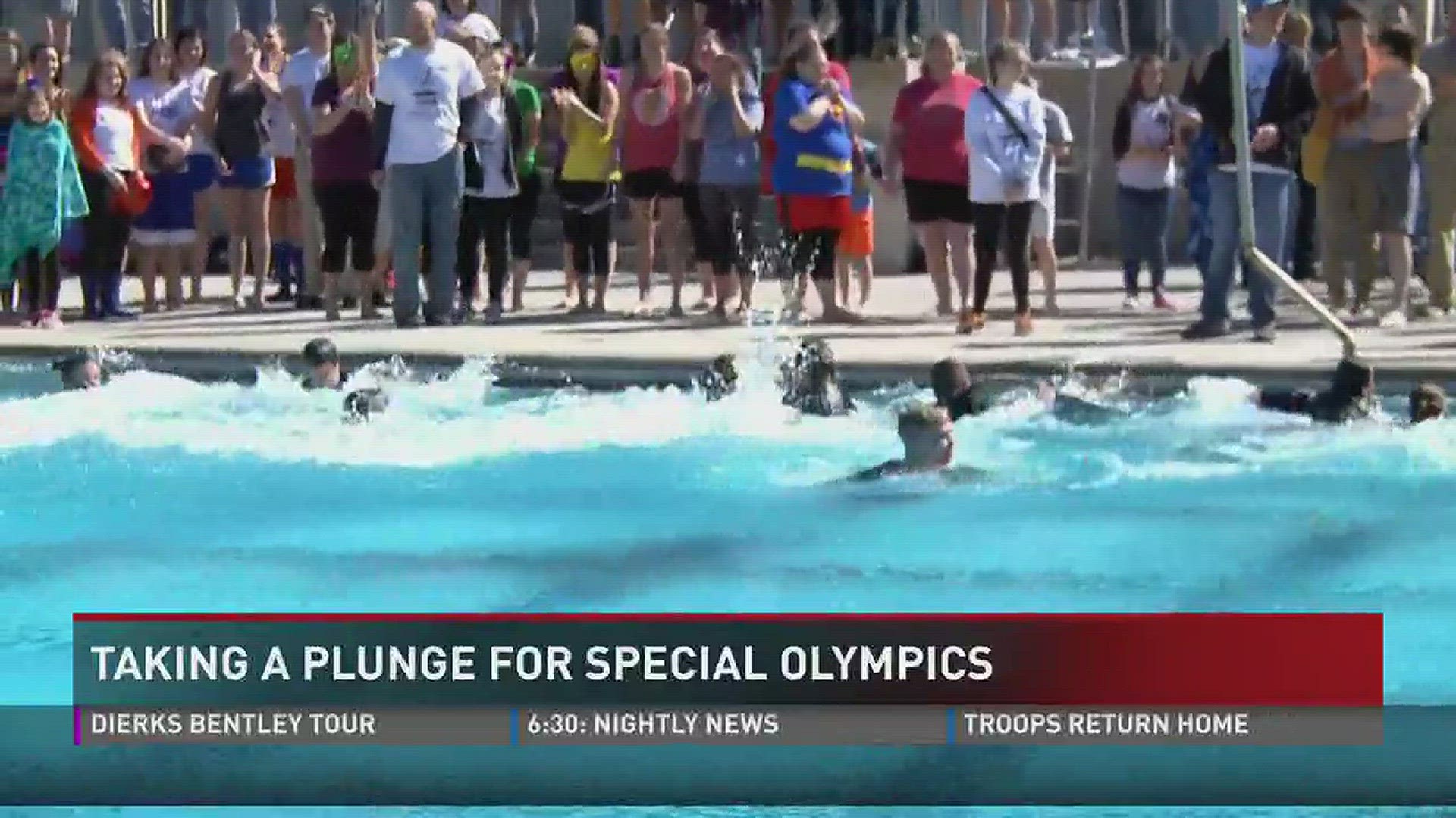 Locals take a plunge for Special Olympics.