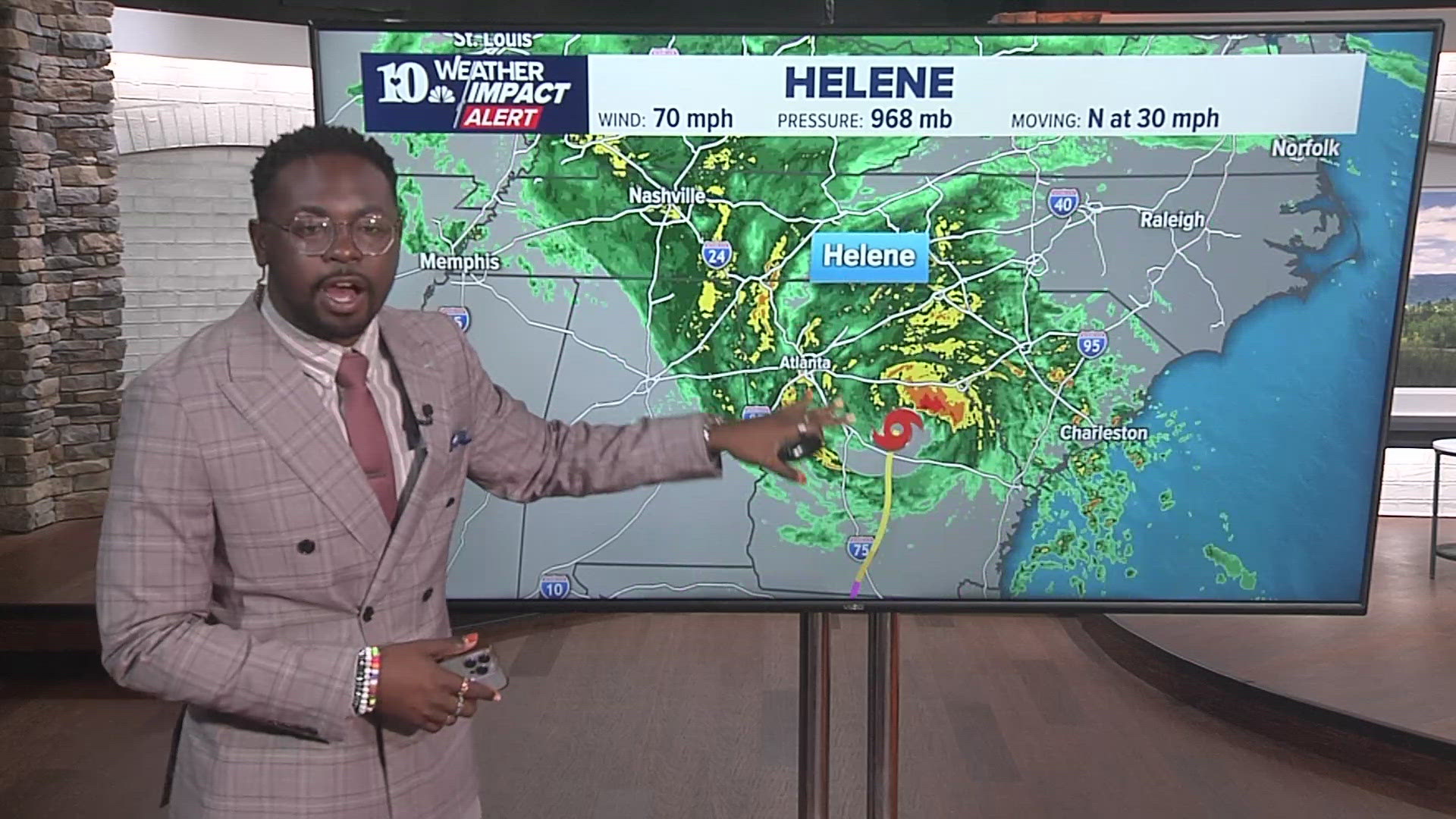 We are expecting more activity in East Tennessee from Hurricane Helene in the coming hours as it races through Georgia.