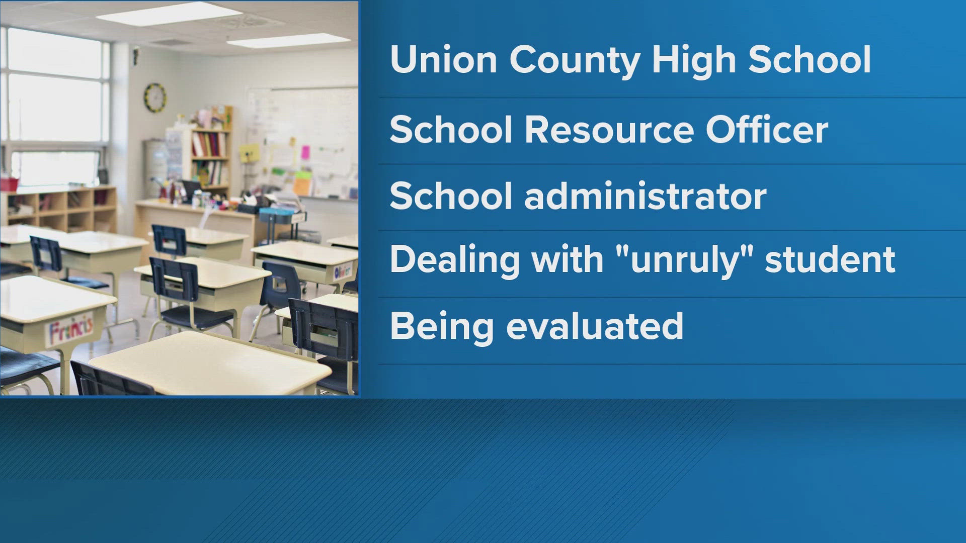 According to the director of schools, the officer was not seriously injured. Charges for the students are unknown at this time.