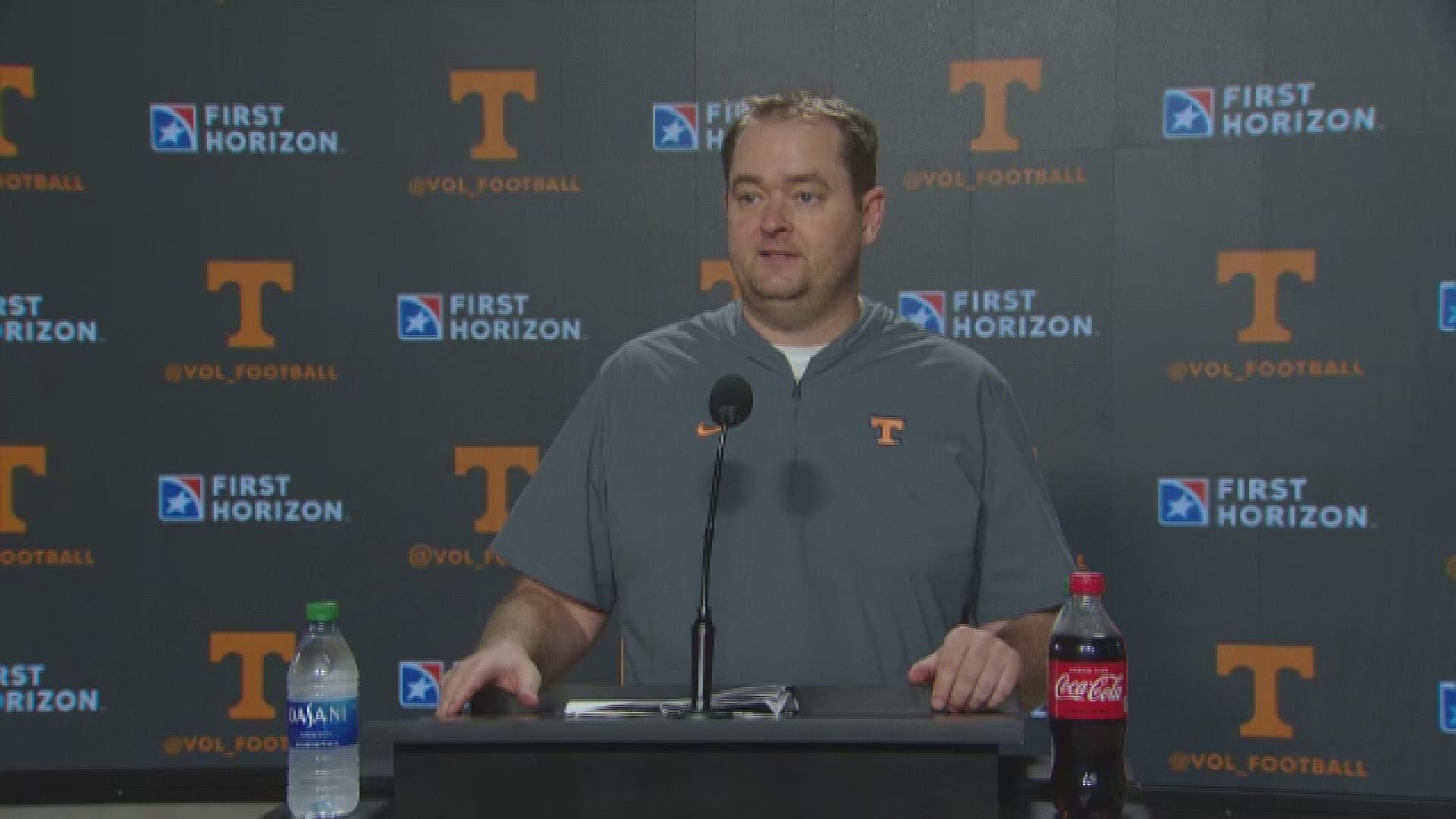 Tennessee held its first spring practice on Thursday. Coach Heupel spoke to media members afterwards.
