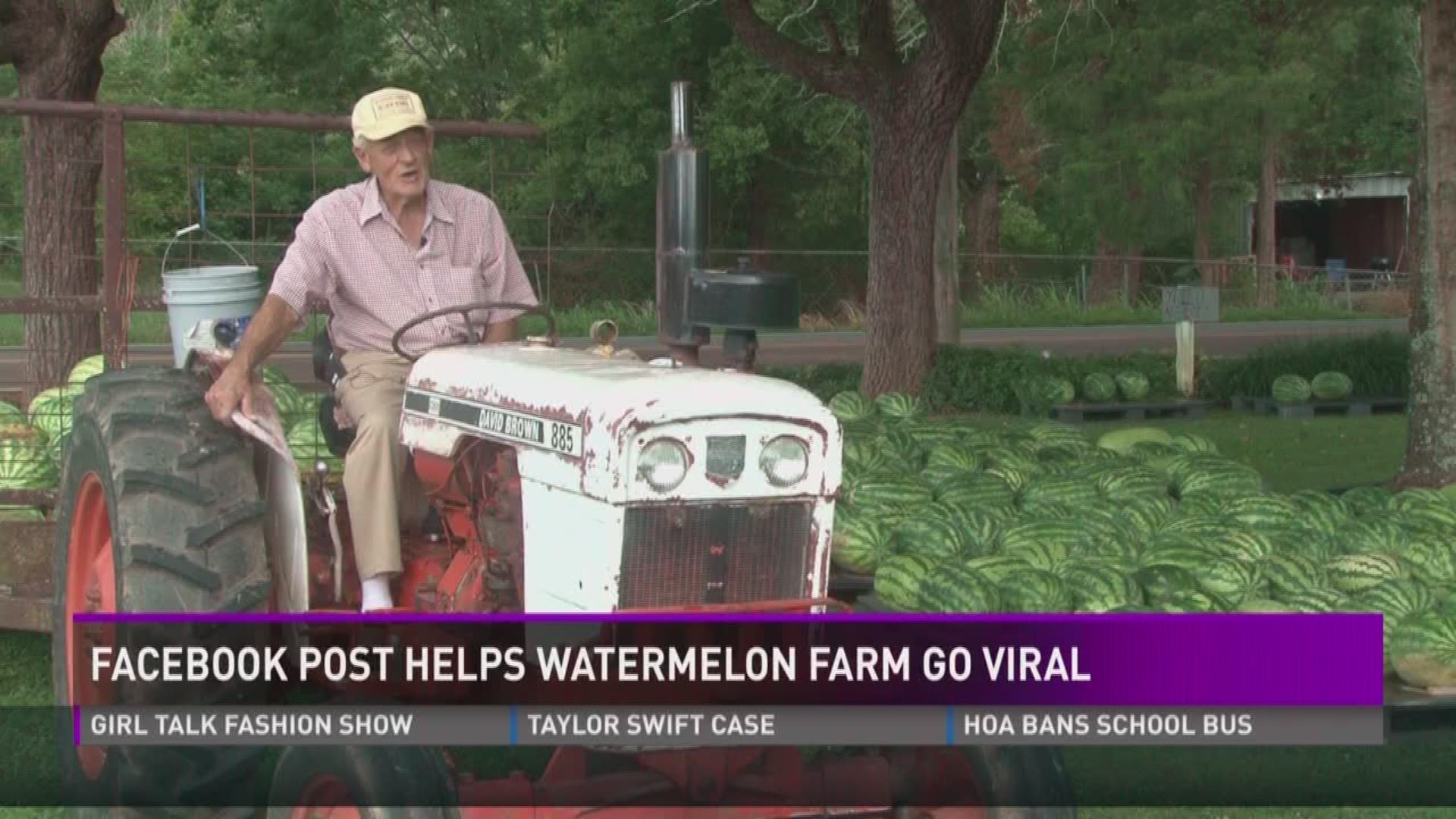 Aug. 11, 2017: Five generations of East Tennessee watermelon farmers are going strong in Walland.