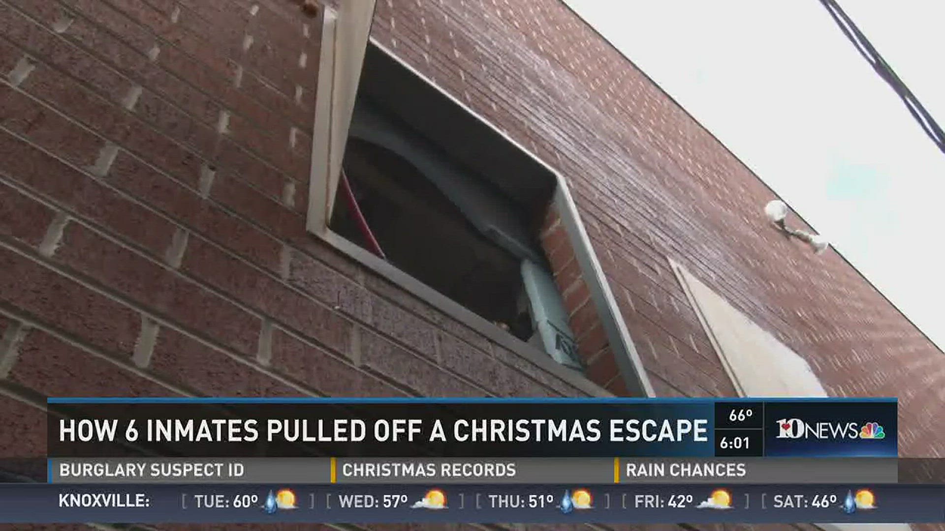 Dec. 26, 2016: Six men escaped from the Cocke County Jail Annex early on Christmas morning.