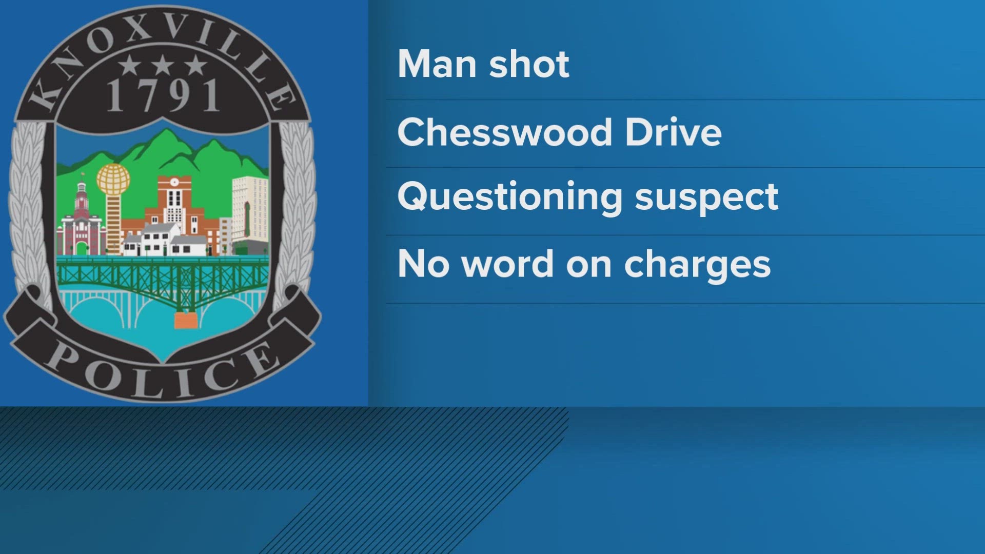 Investigators say the victim knew the suspected shooter, and that suspect is being questioned.