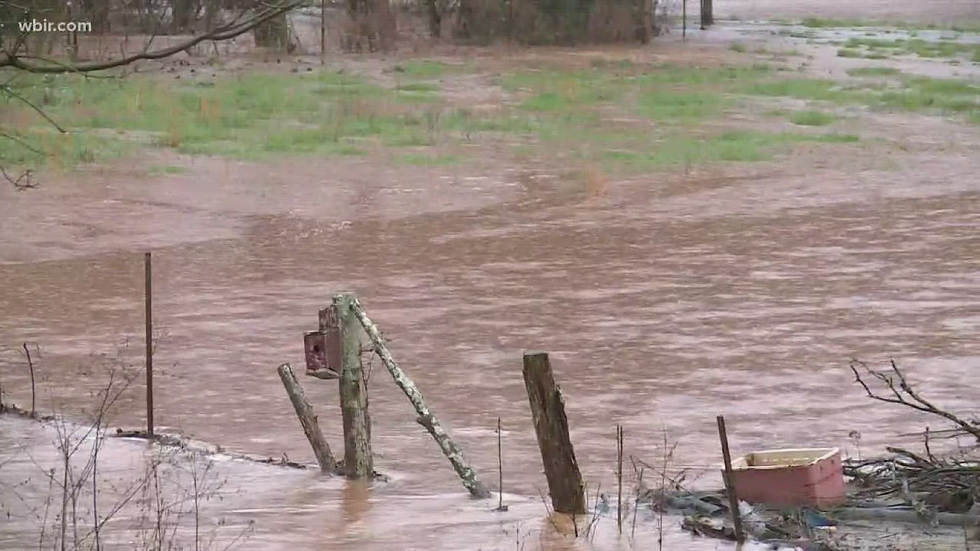 High water is flooding fields and roads in parts of Monroe County. Officials dismissed schools early on Wednesday so they could get kids home safely.