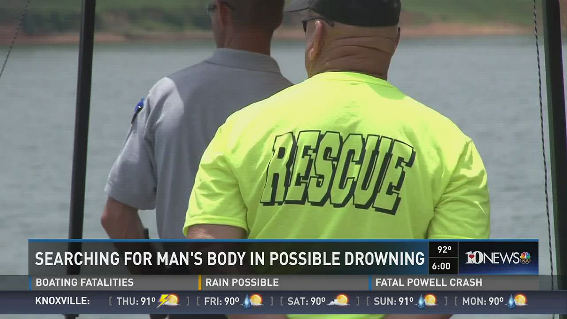 Dozens are searching for the body of a 76 year old man who drowned on Douglass Lake. In 2014 17 people died of boating fatalities in East TN. 6/22/16