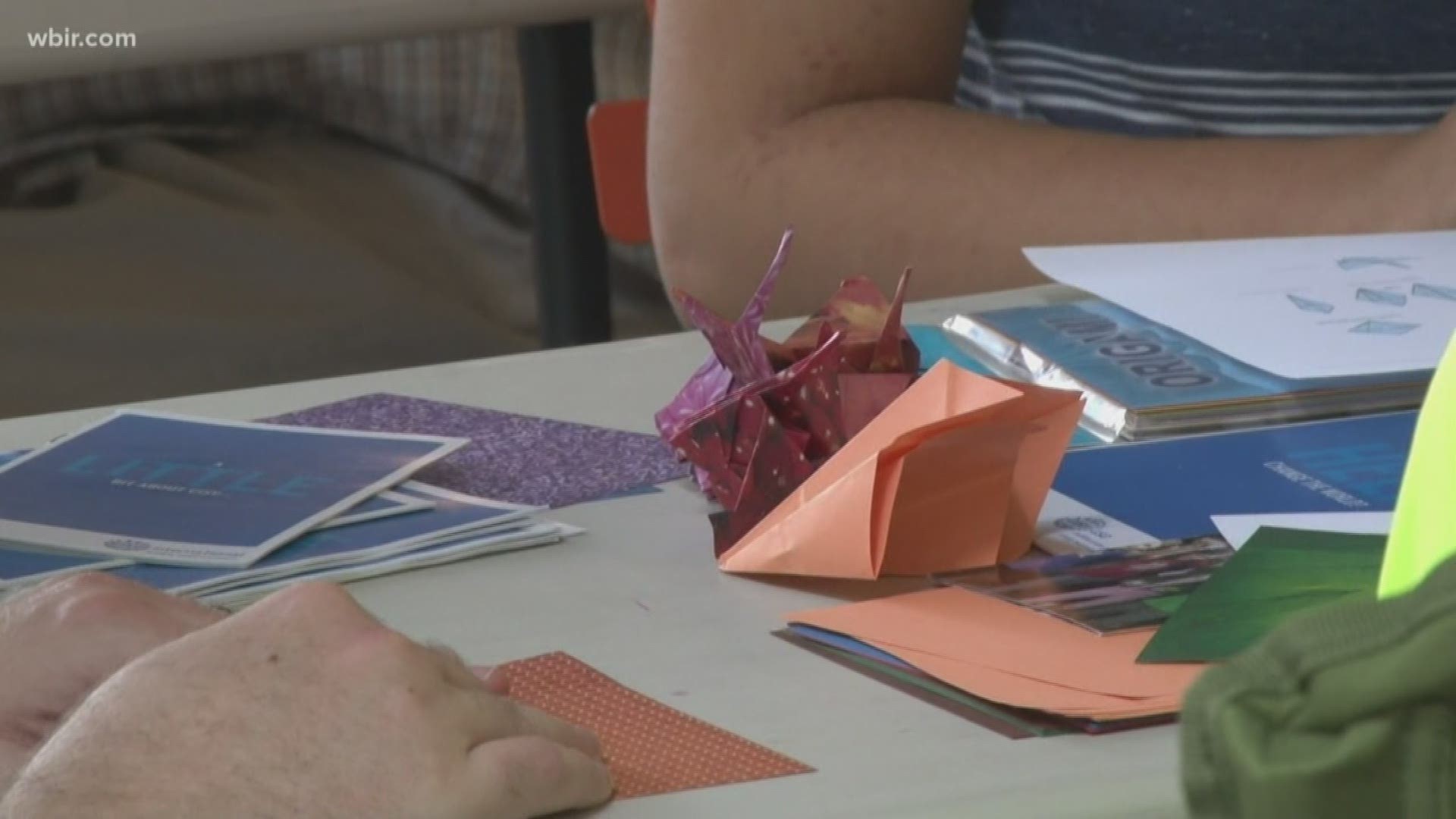The Oak Ridge Environmental Peace Alliance is celebrating by attempting to fold one thousand origami cranes.