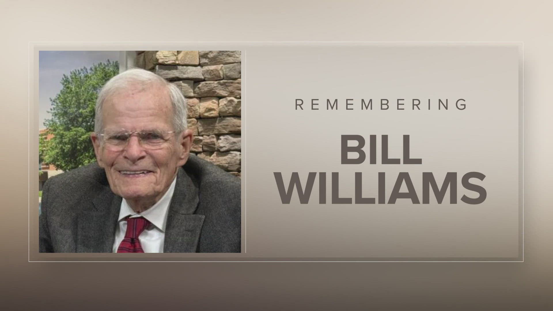 WBIR Anchor Emeritus Bill Williams has passed away. He was 91. 