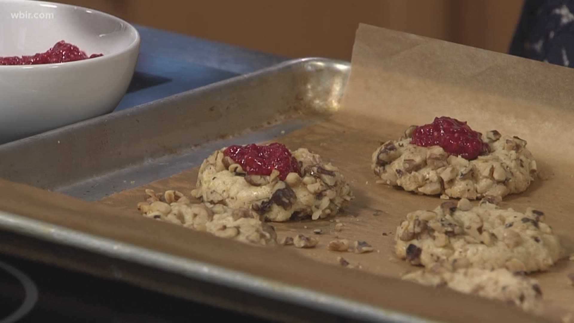 Mahasti from Tomato Head makes her mom's thumbprint cookies.