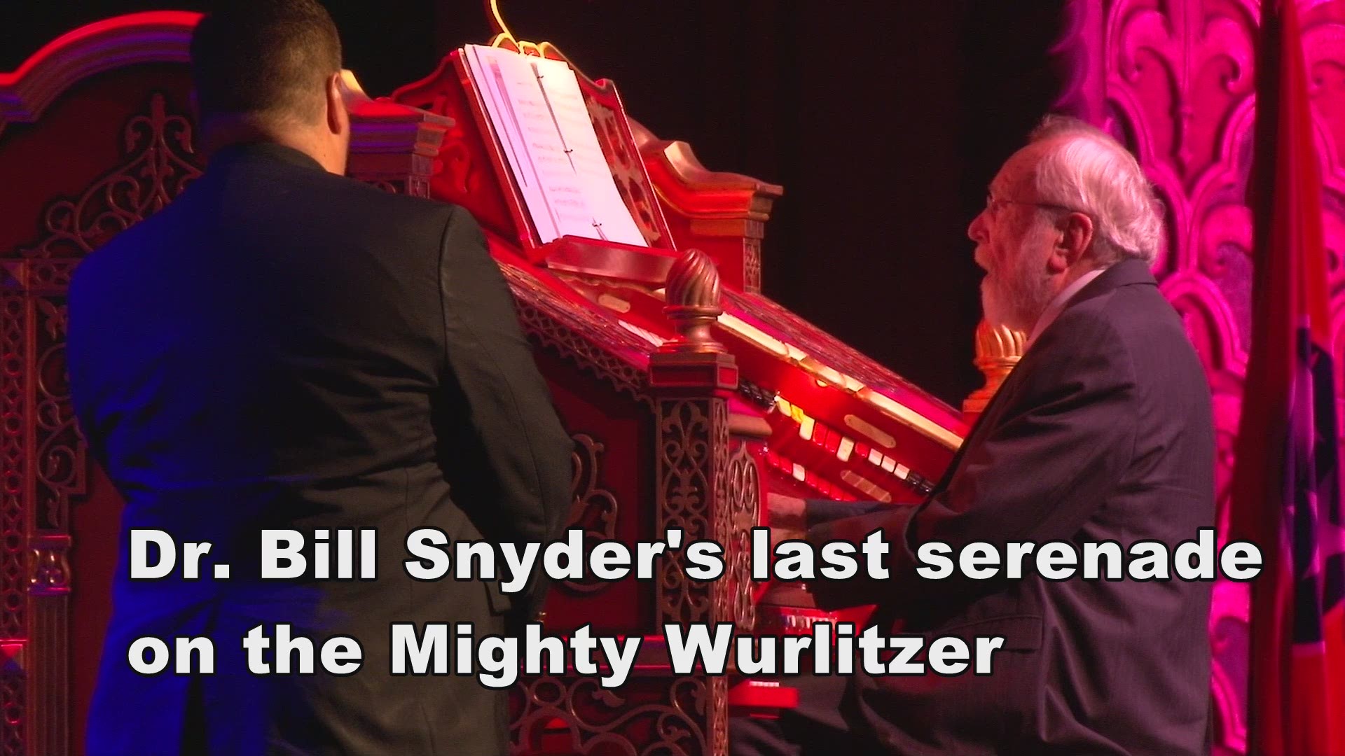 Dr. Bill Snyder plays the Tennessee Waltz on the Mighty Wurlitzer at the Tennessee Theatre