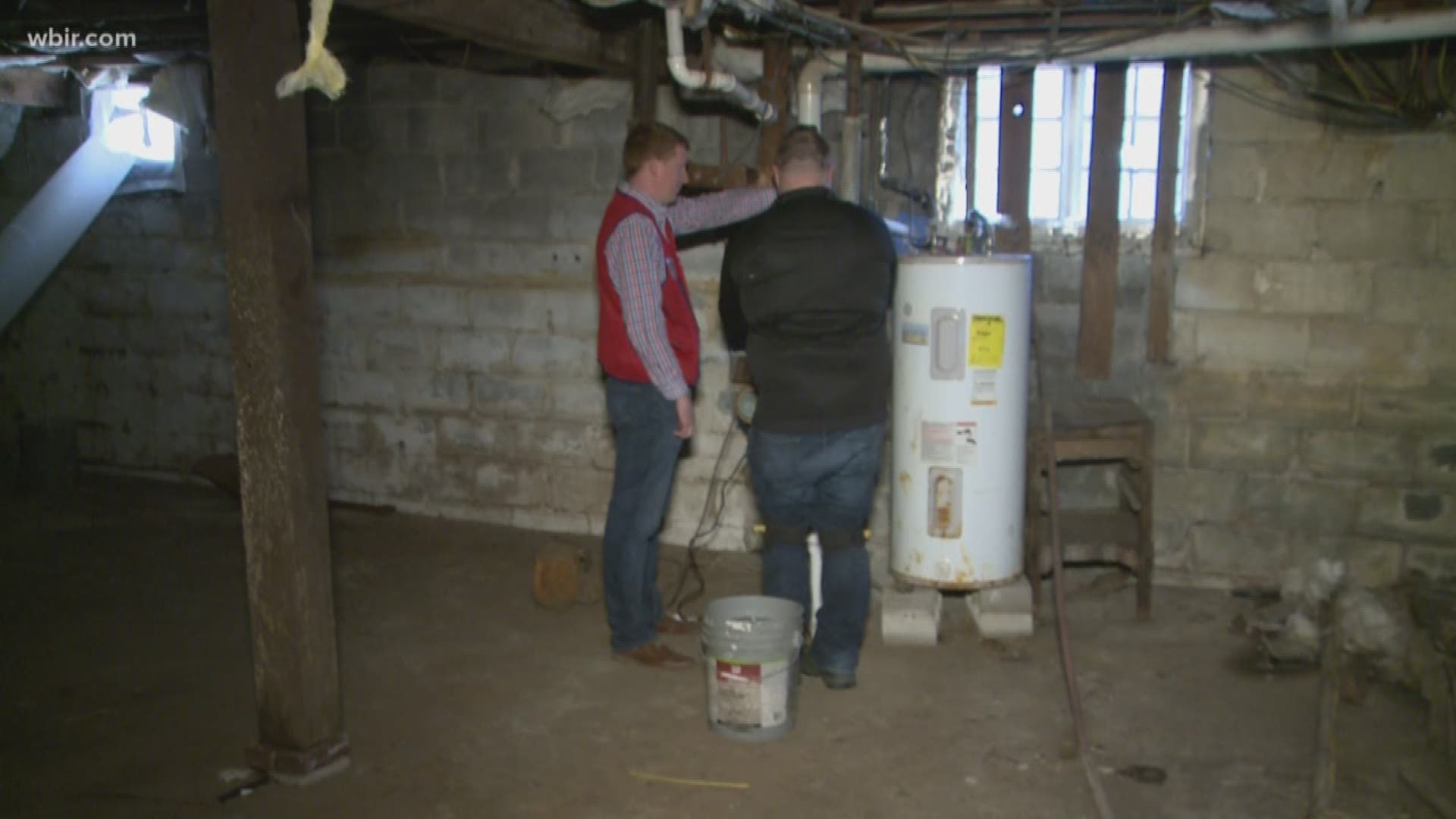 An East Knoxville woman has a newly clean, dried out basement after the late February floods.