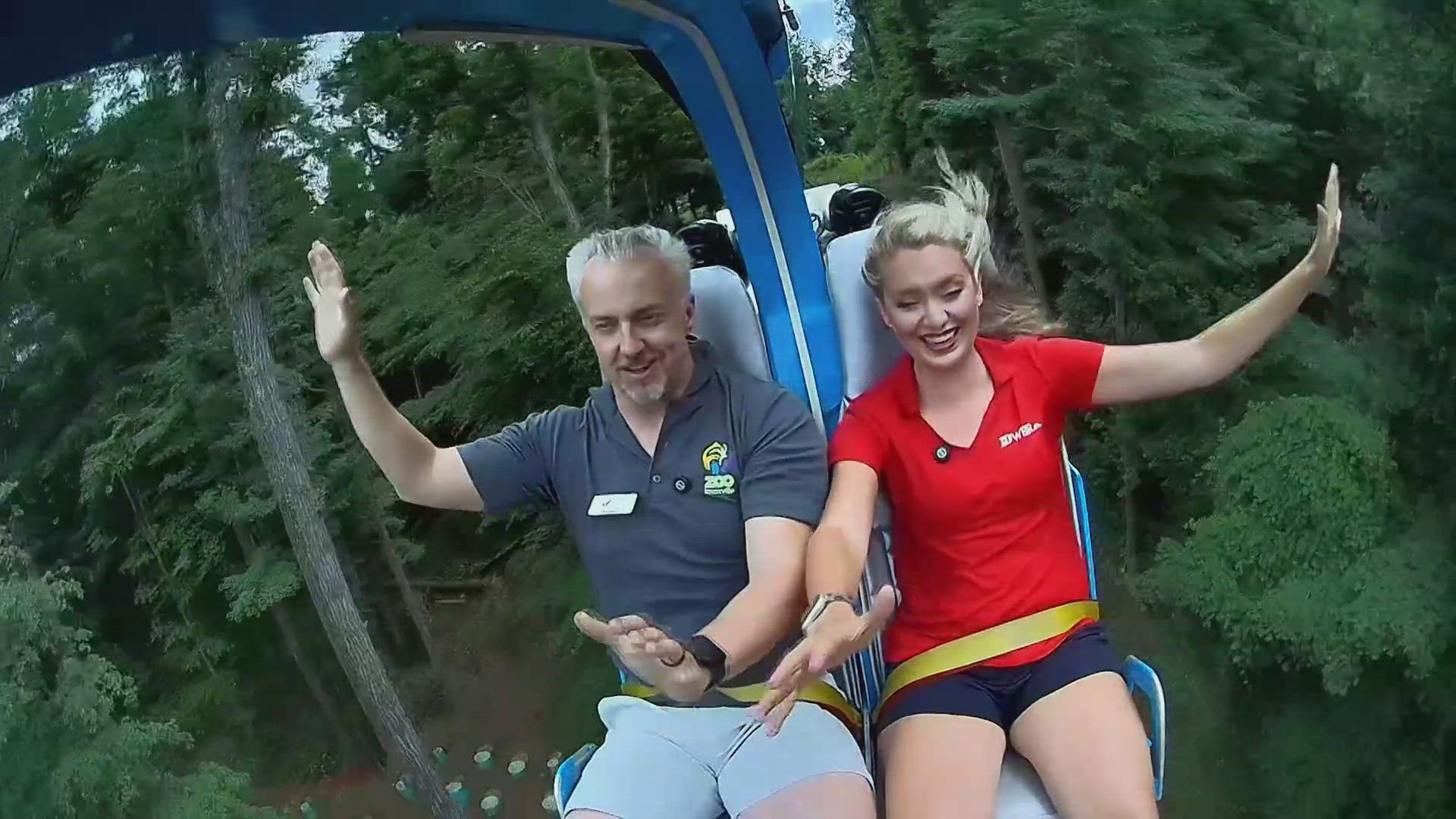 This is just one of the ways to experience the zoo and animals like never before: on a zipline. 