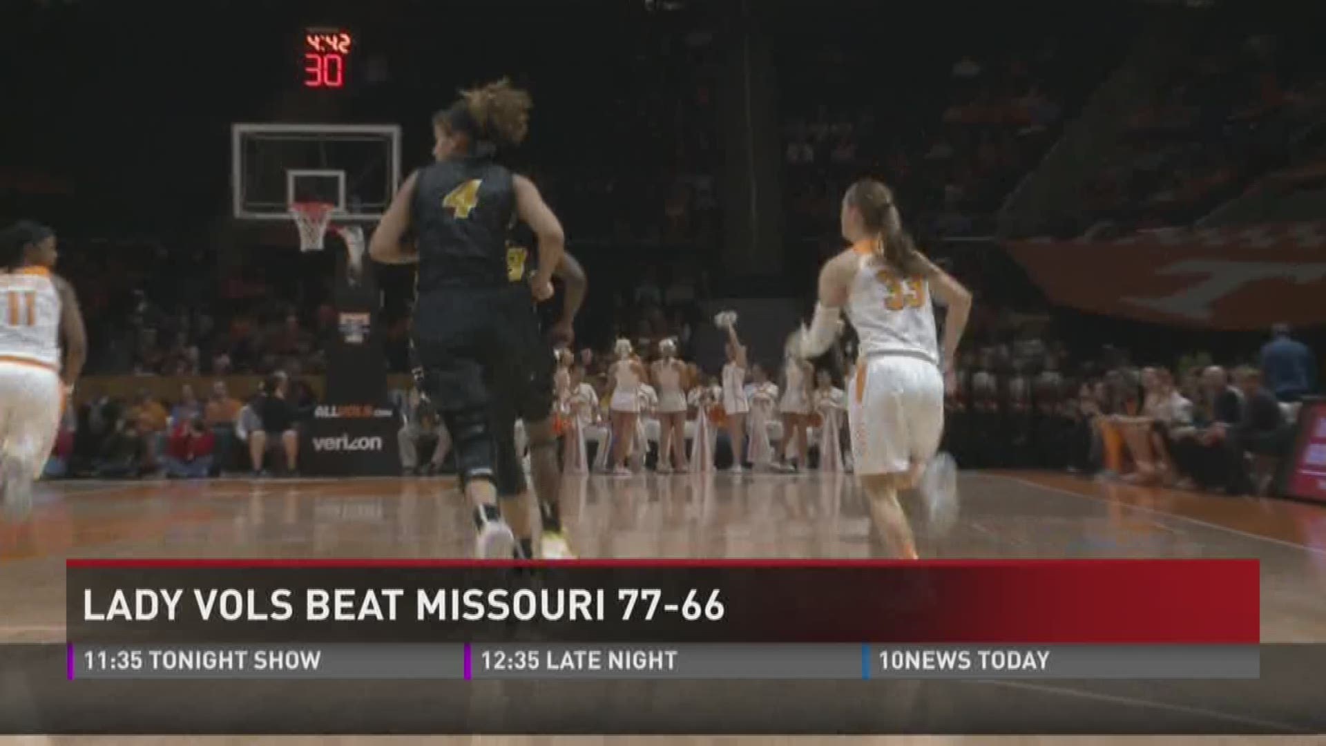 Diamond DeShields led the scoring as Tennessee beat Missouri in a must-win SEC game.