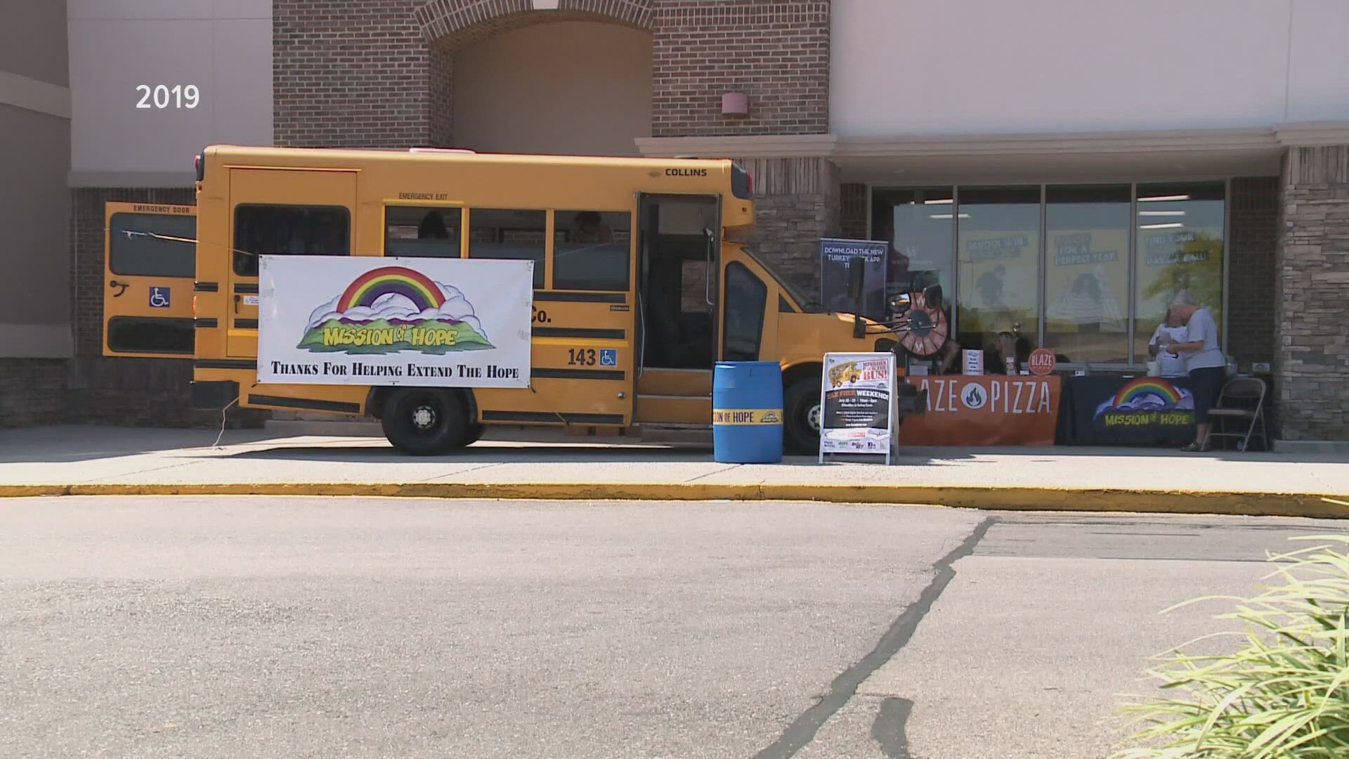 The "Mission Pack The Bus School Supply Drive" will be in its tenth year, held in Turkey Creek and on Kingston Pike over the state's tax-free weekend.
