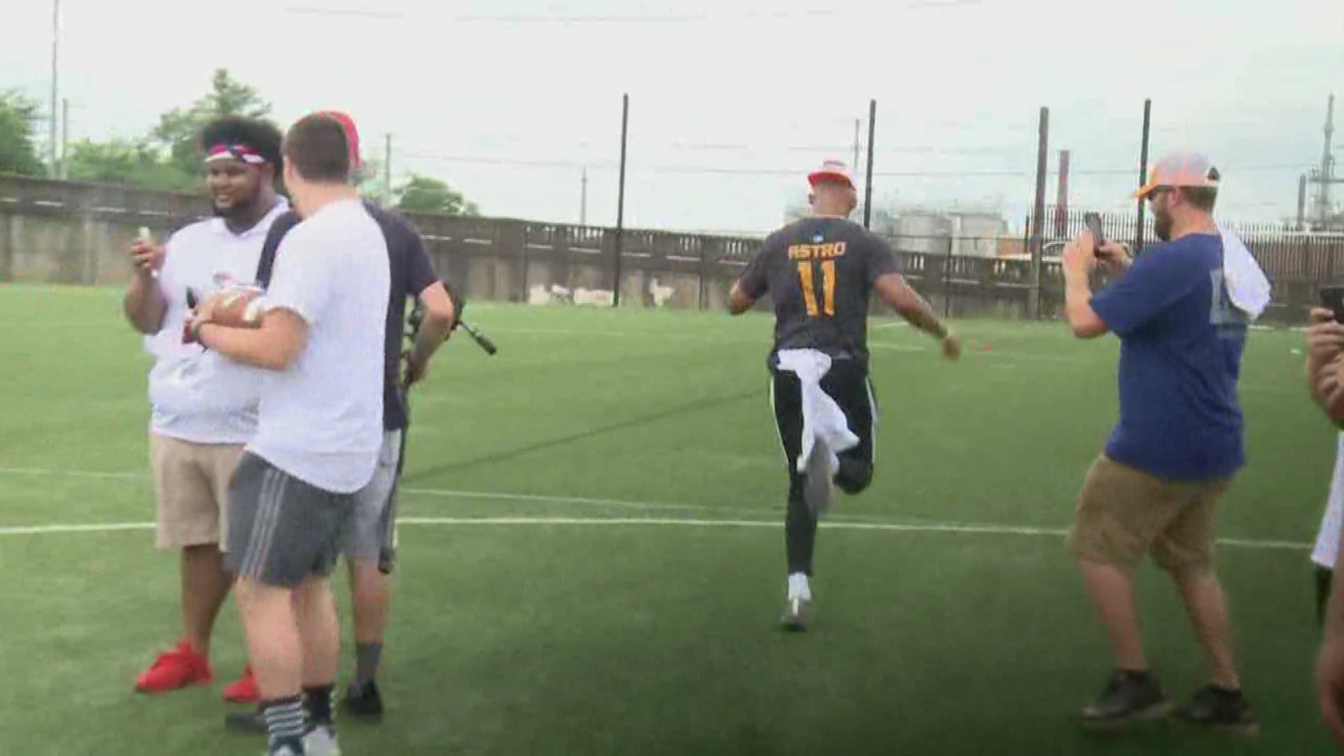 Former UT football player Josh Dobbs holds football camp in Knoxville on Saturday.