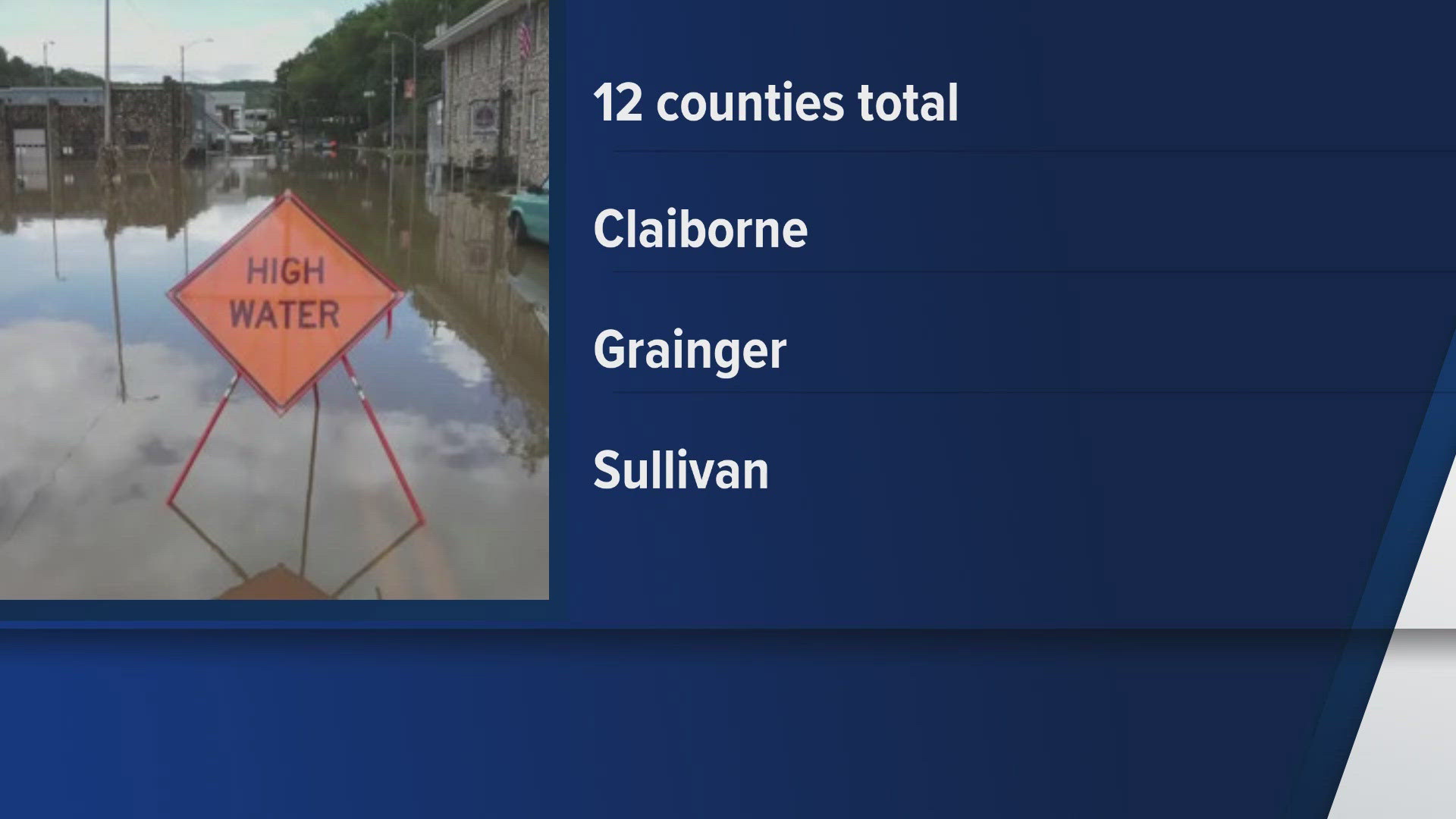 Claiborne County, Grainger County and Sullivan County are now eligible for the program, meant to help local governments and some nonprofits respond to disasters.