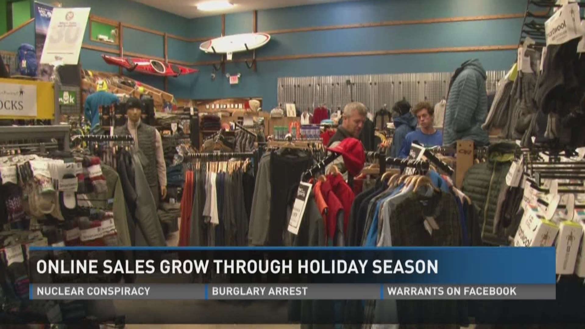 Jan. 3, 2017: Economists say holiday sales for 2016 were up, but the biggest growth didn't come from brick and mortar stores - it came from online shopping.