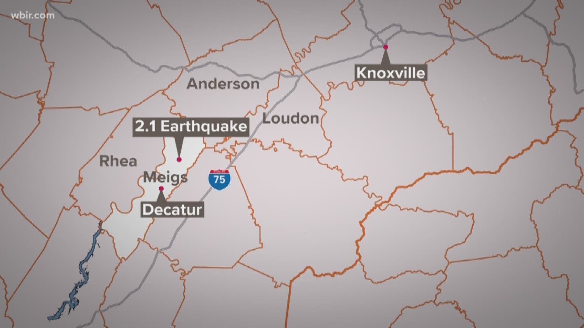 The U.S. Geological Survey says a 2.1 magnitude quake hit near Decatur just after 1 p.m. Wednesday.
