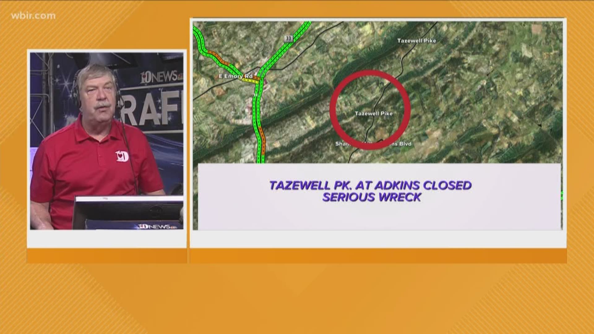 Tazewell Pike will be closed so find an alternate route if you travel that direction Tuesday morning.