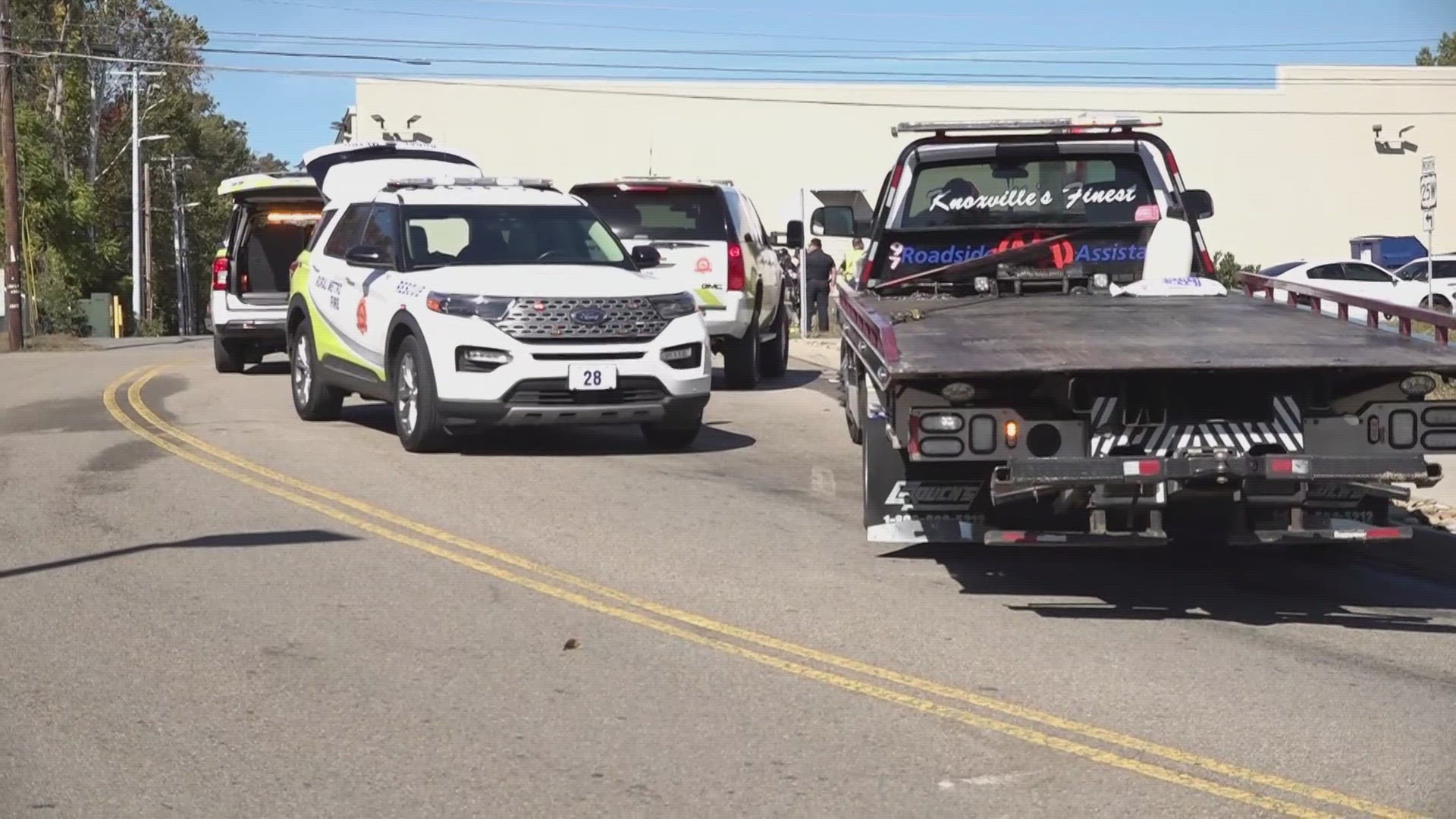 Knox County Deputies say they were called to Emory Road and Holgate Lane just before noon today. Rural Metro says two vehicles were involved in the wreck.