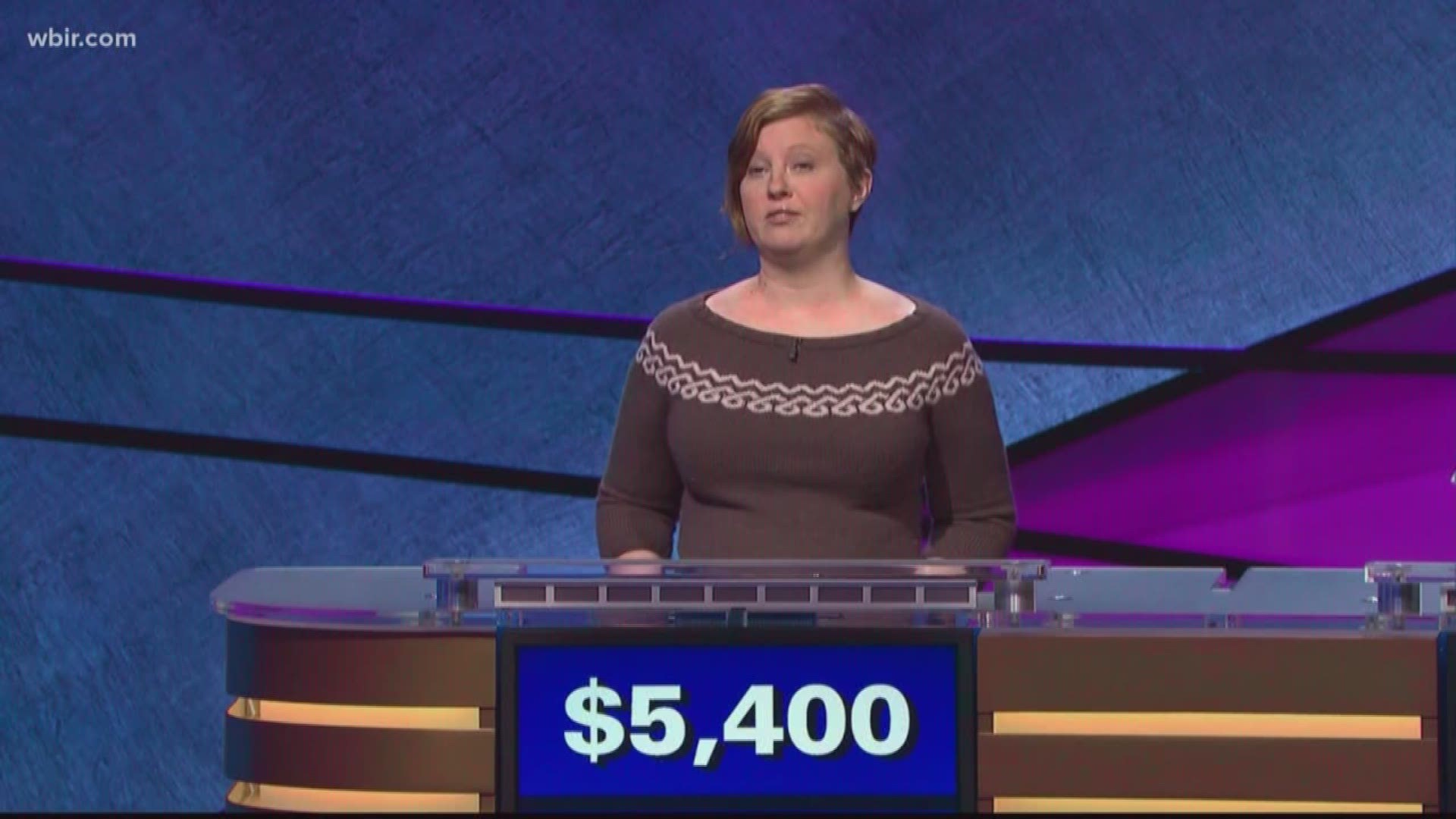 Oct. 13, 2017: Scarlett Sims won her first appearance on Jeopardy!, but missed the Final Jeopardy question in her second appearance.