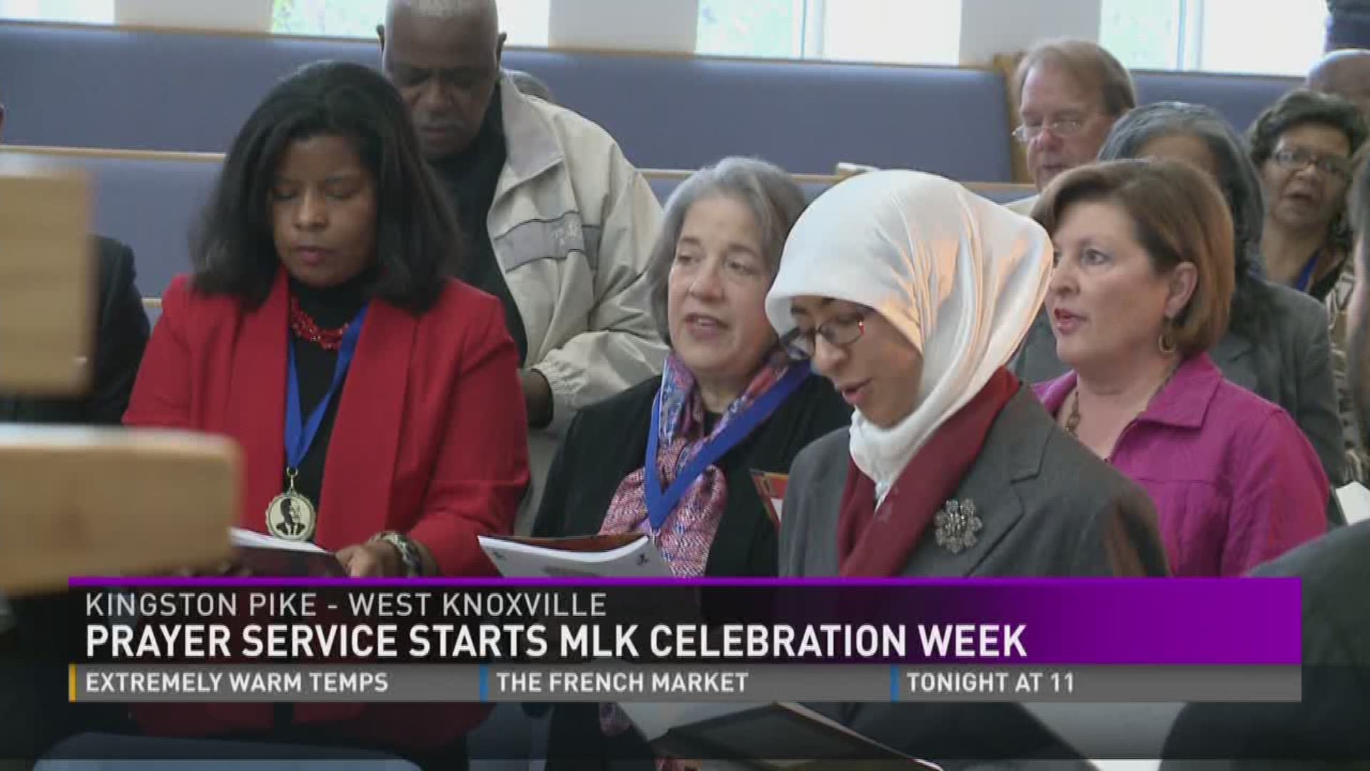 Leaders and congregants from several denominations held a prayer gathering in honor of Martin Luther King Jr.