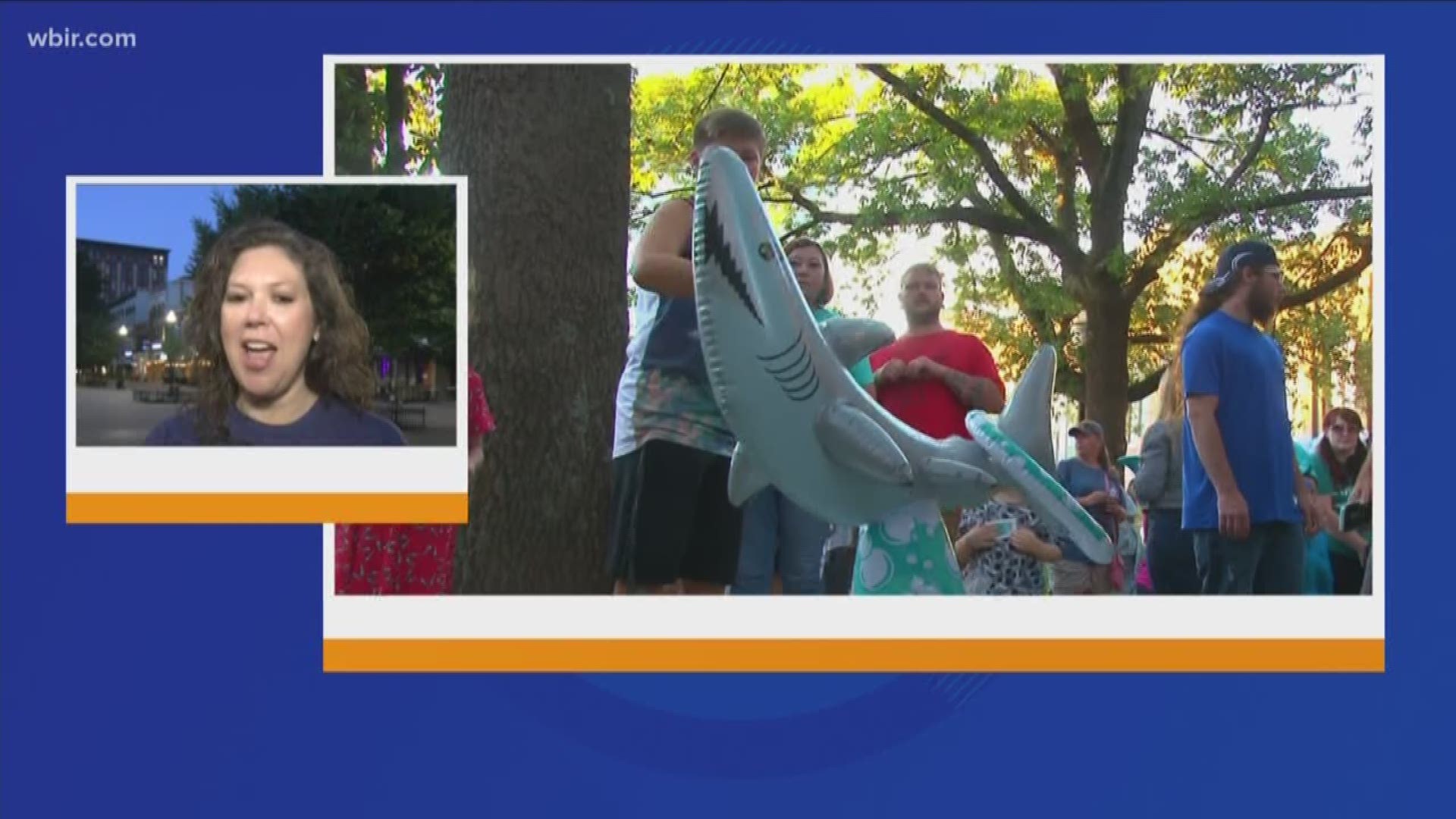 Discovery Channel's Shark Week is next week and you can already get in the spirit today. WBIR 10 News Reporter Leslie Ackerson is live with more on the big event in Market Square.