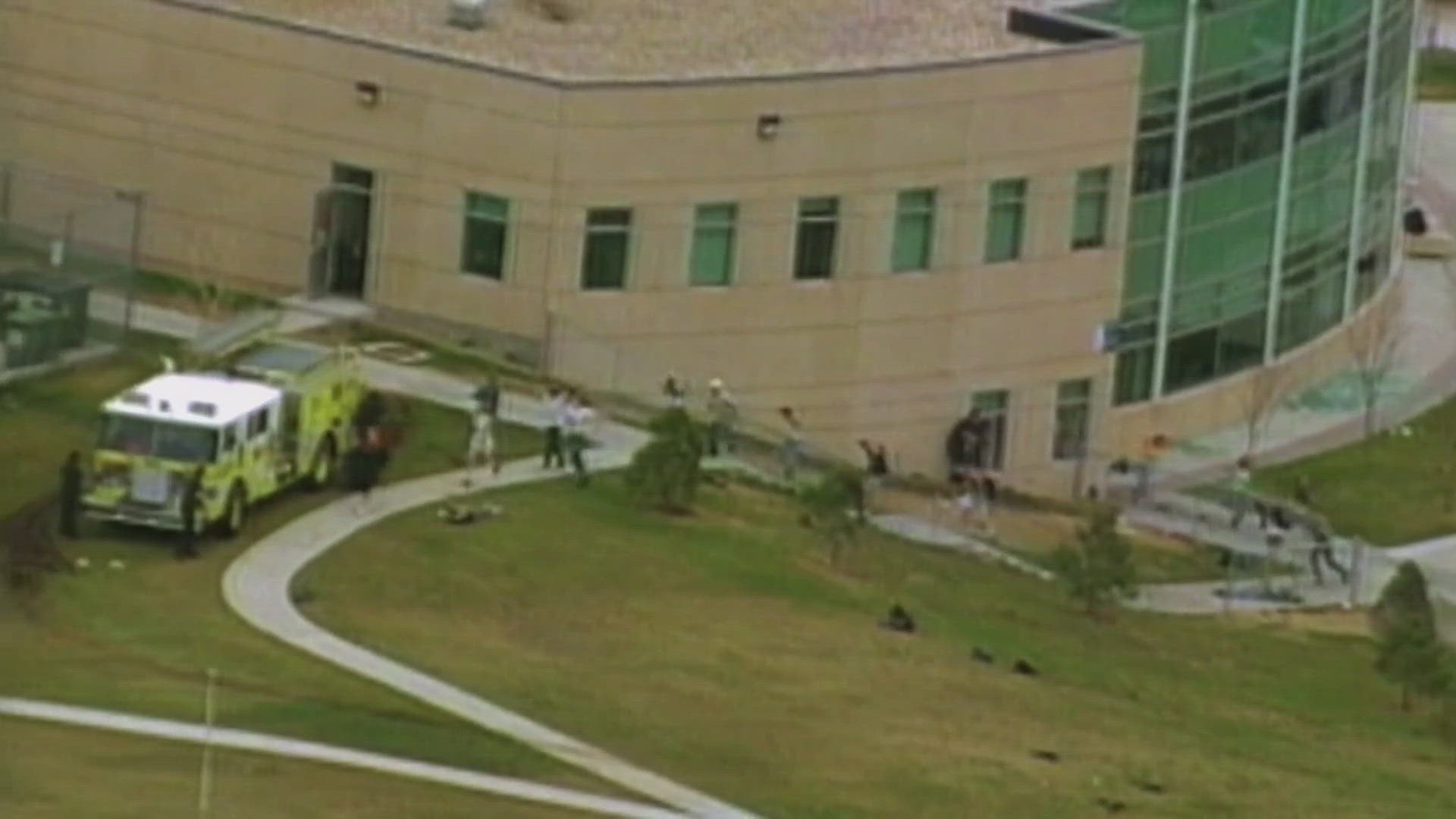 Two students opened fire and set off explosives inside Columbine High School in Littleton, Colorado 26 years ago. 12 students and one teacher died.