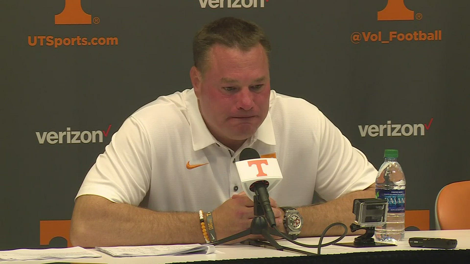 Butch Jones says Tennessee's performance in a 17-13 win against UMass was unacceptable and he'll get back to work tonight.