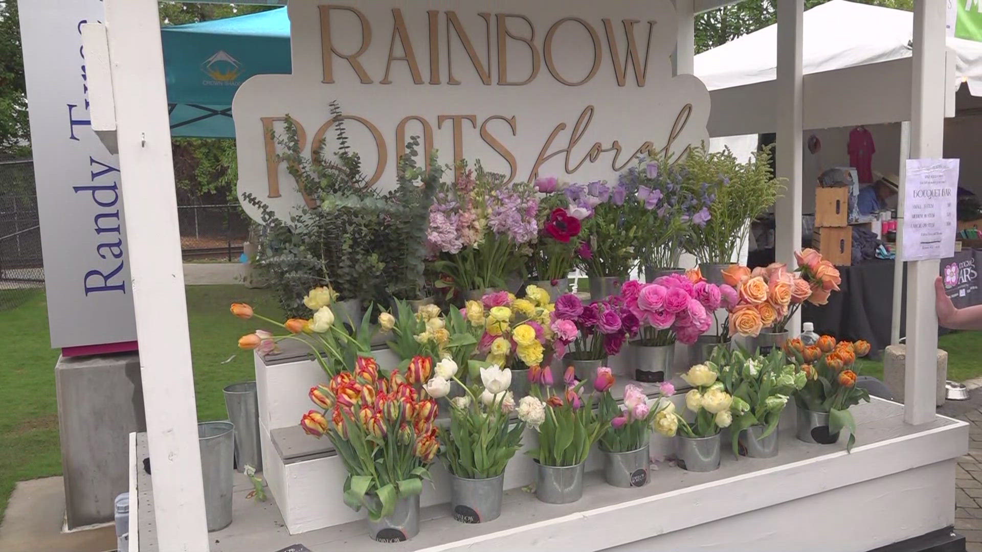 Rainbow Roots Floral grows their farm-fresh flowers in Maryville.