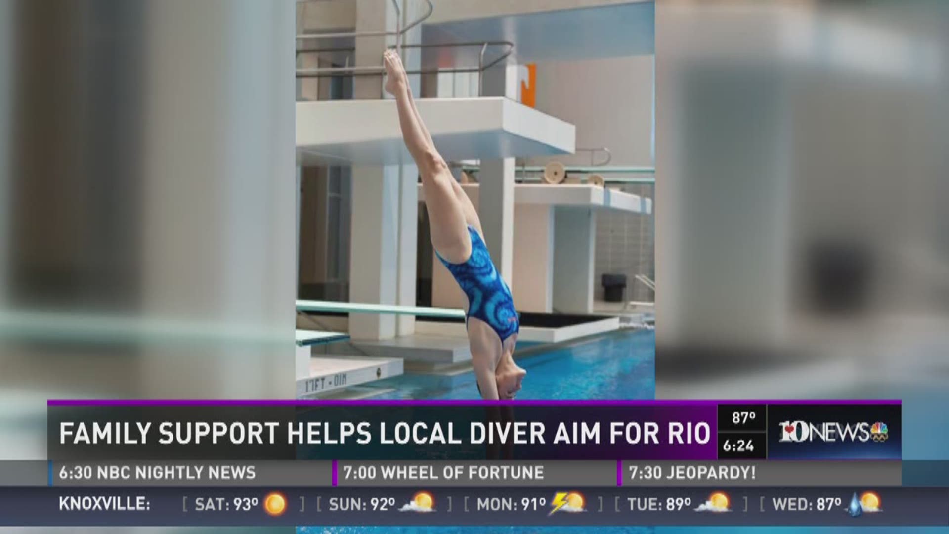 Platform diver Tori Lamp hopes to compete in the Rio Olympics.