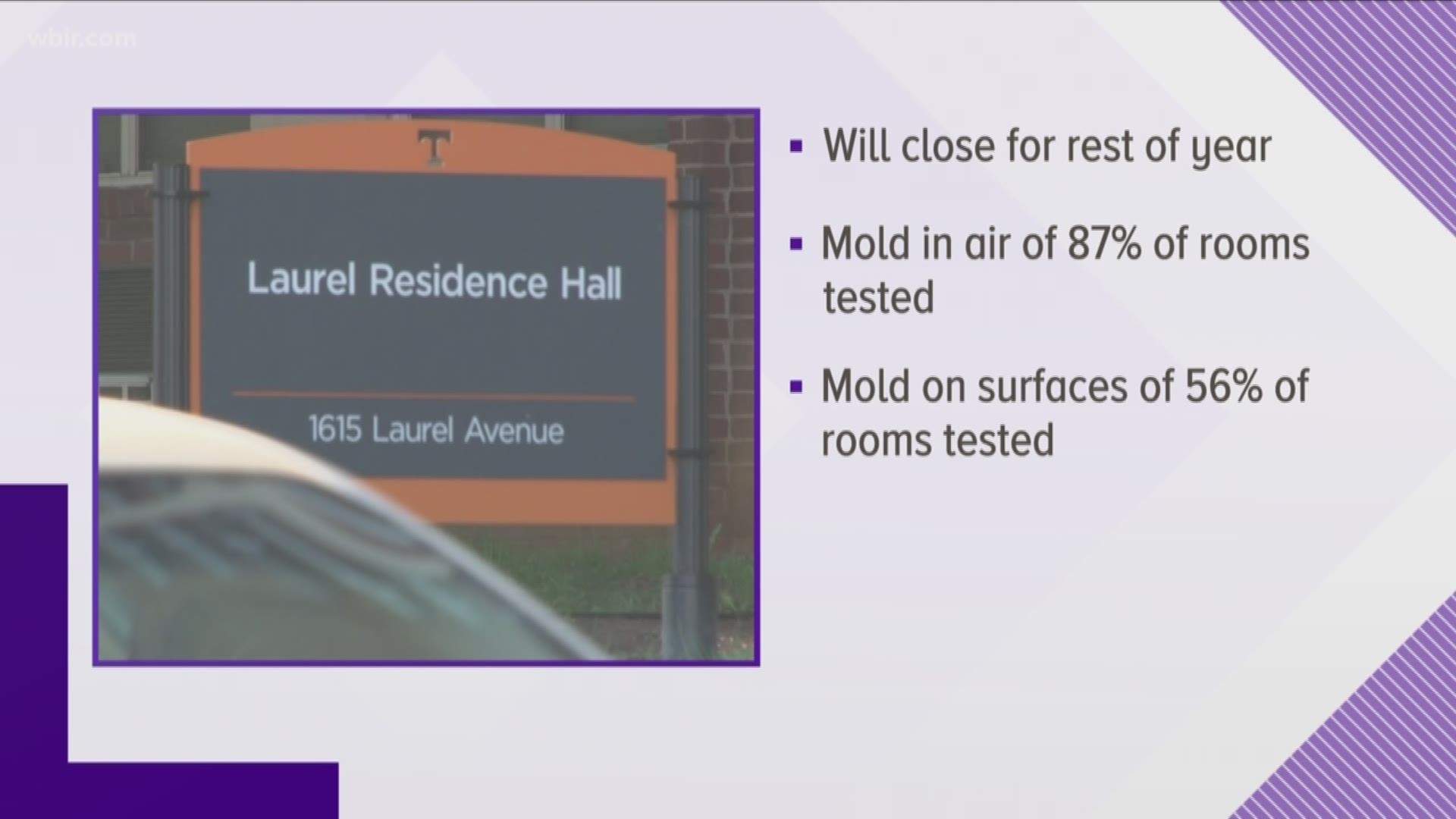 We now know they found mold in the air in 87 percent of the rooms they sampled. They also found mold on surfaces in 56 percent of the rooms.
