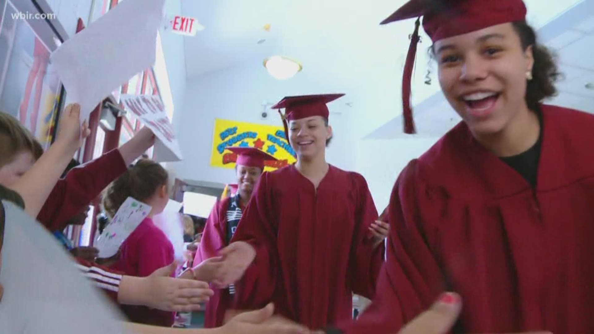 A few days before they walk across the stage at Graduation, Seniors at Fulton High School made another important walk.