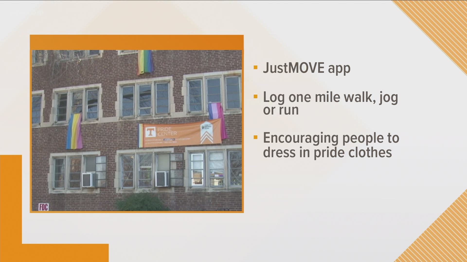 It's happening through the Just Move app where students can walk, jog or run a mile to complete the challenge.