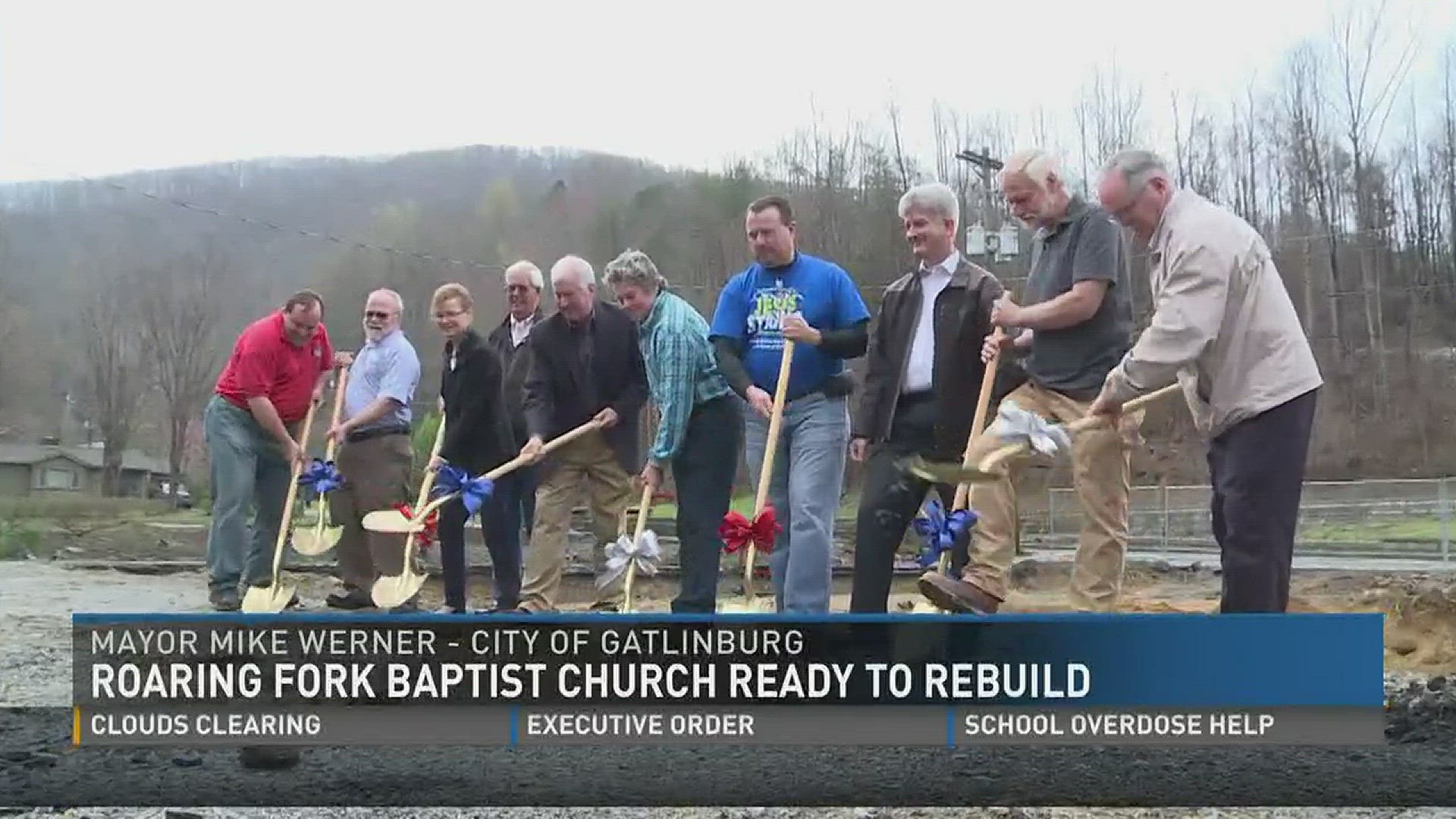 Hundreds of volunteers will help rebuild a Gatlinburg church destroyed in last year's wildfires. (3/28/17 5PM)