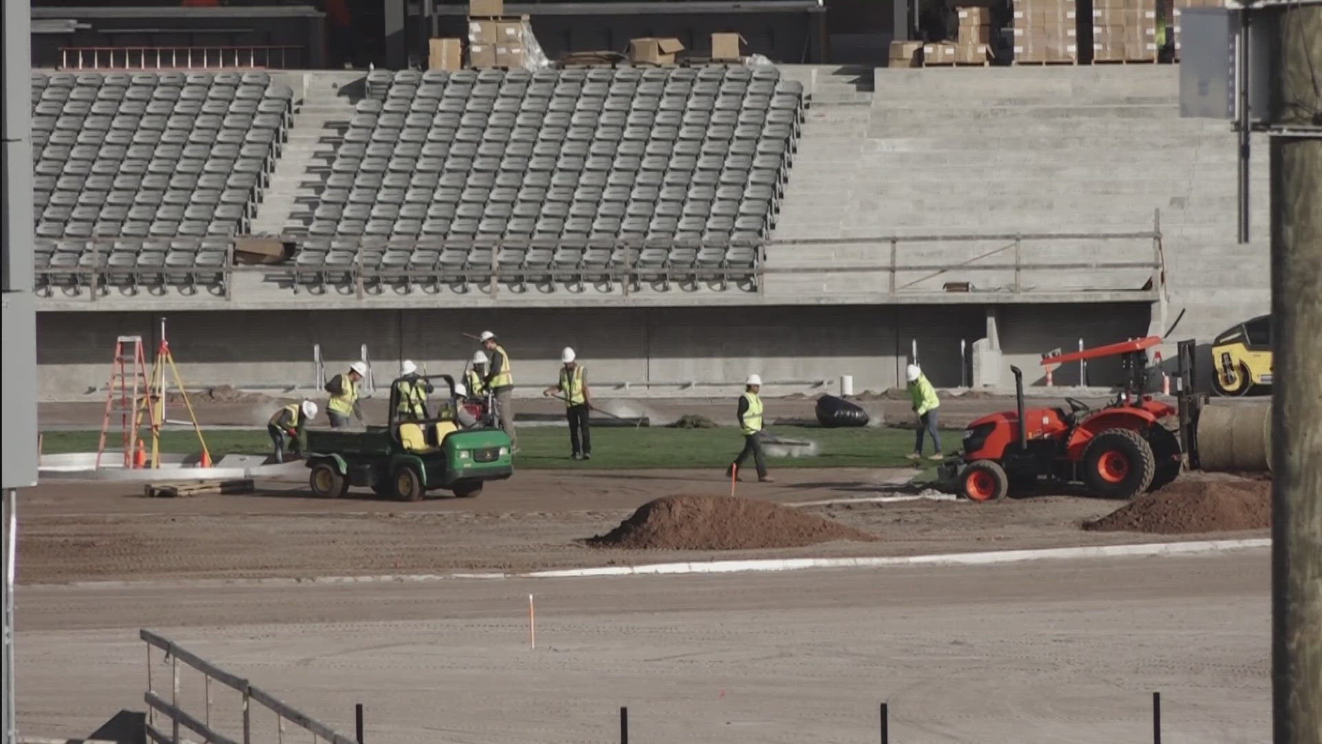 The Knoxville Smokies are scheduled to play their first home game at the new stadium on April 15, 2025.