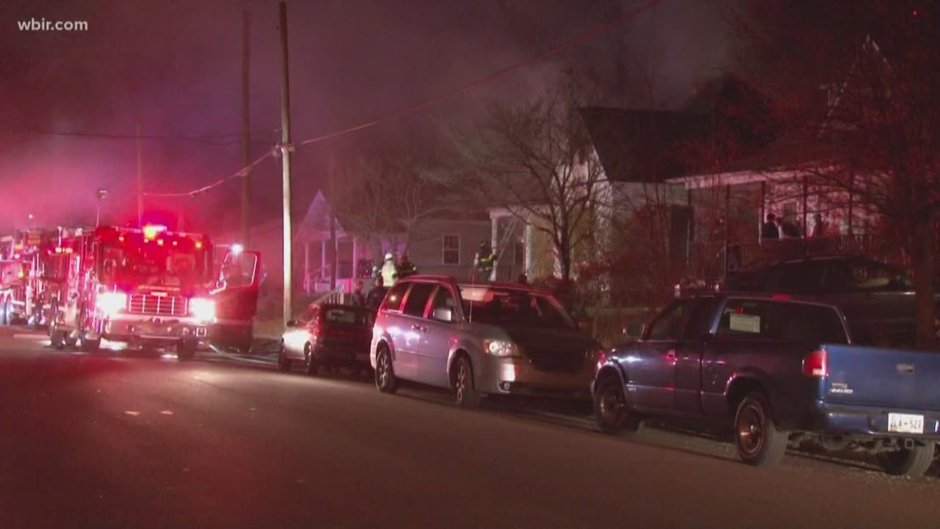 Knoxville firefighters say kids playing with fireworks caused a house fire in North Knoxville Tuesday.