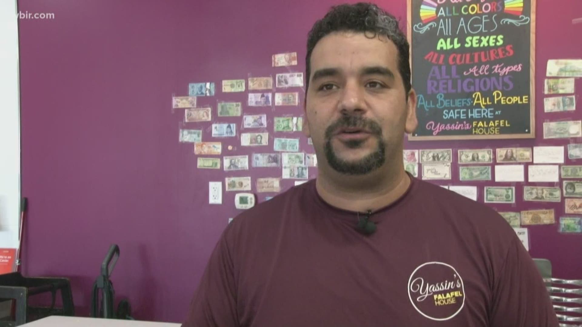 Yassin's Falafel House was named a finalist for the minority-owned business achievement award and the community excellence award. Yassin Terou owns the business and says he wouldn't be successful without the support of the Knoxville community.