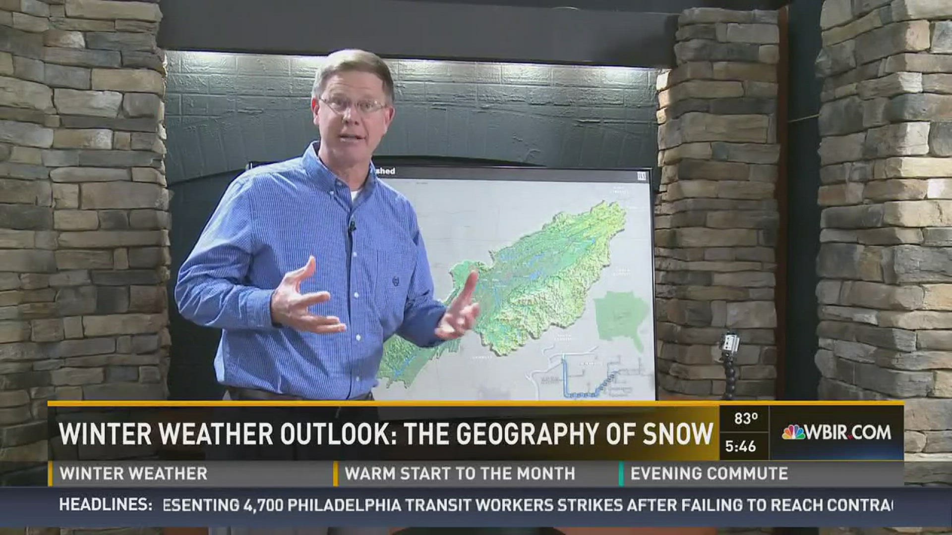 Meteorologist Todd Howell shows us how the topography of East Tenn. affects our winter weather.