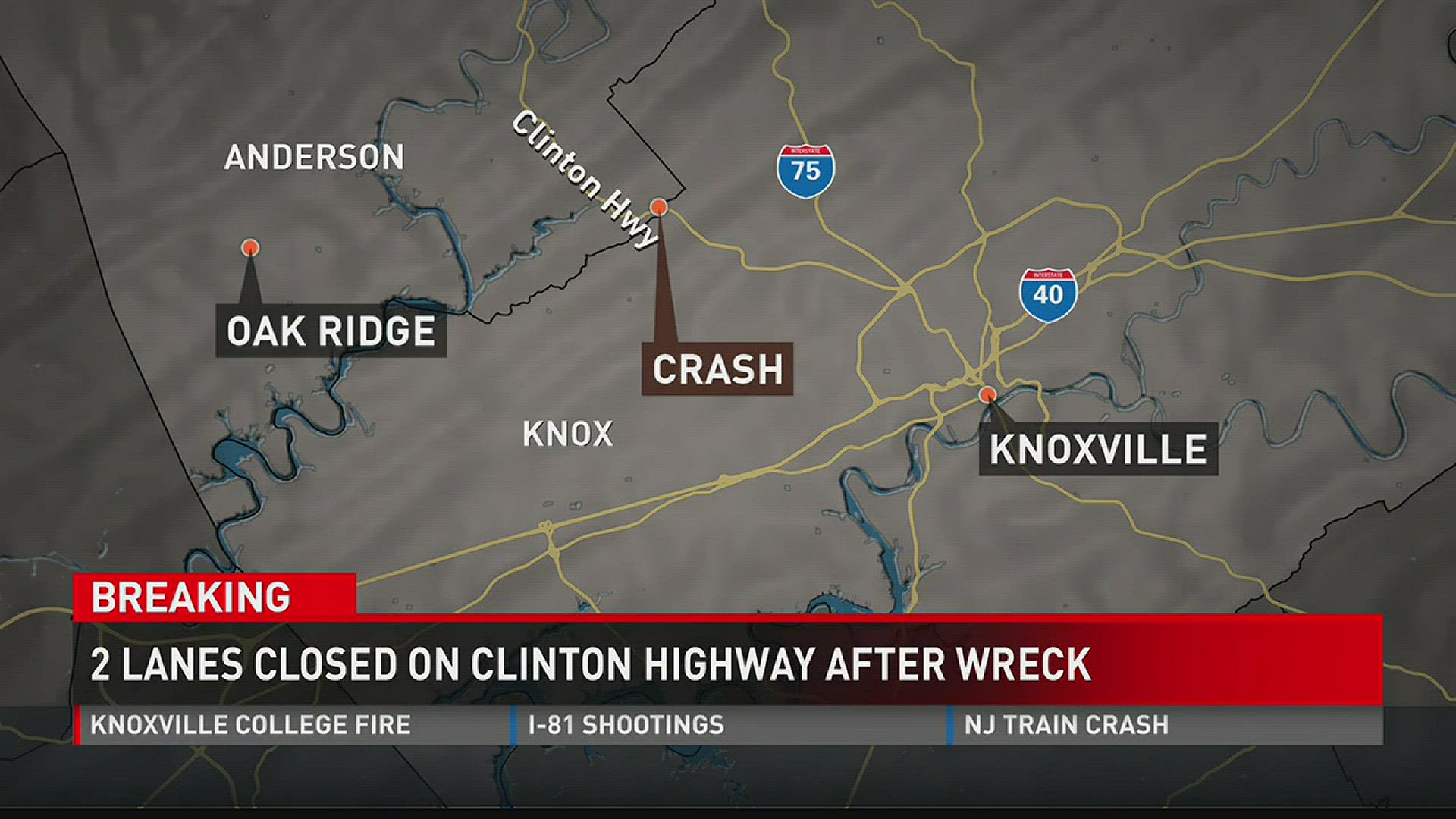 Crews are responding to a Friday wreck on Clinton Highway near the county line between Knox and Anderson counties.