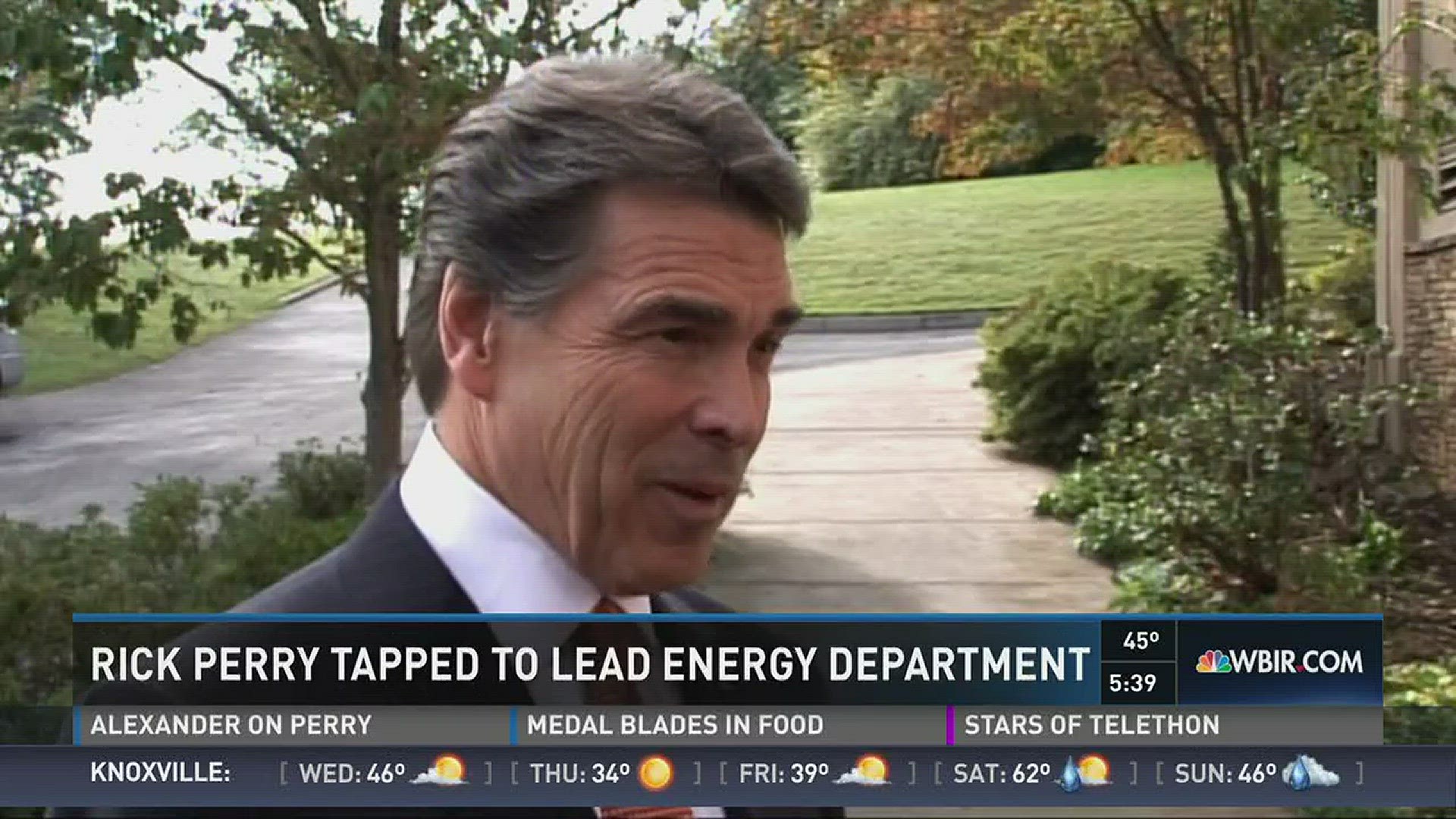 Dec. 13, 2016: President-elect Donald Trump has chosen former Texas Governor Rick Perry to lead the Energy Department.