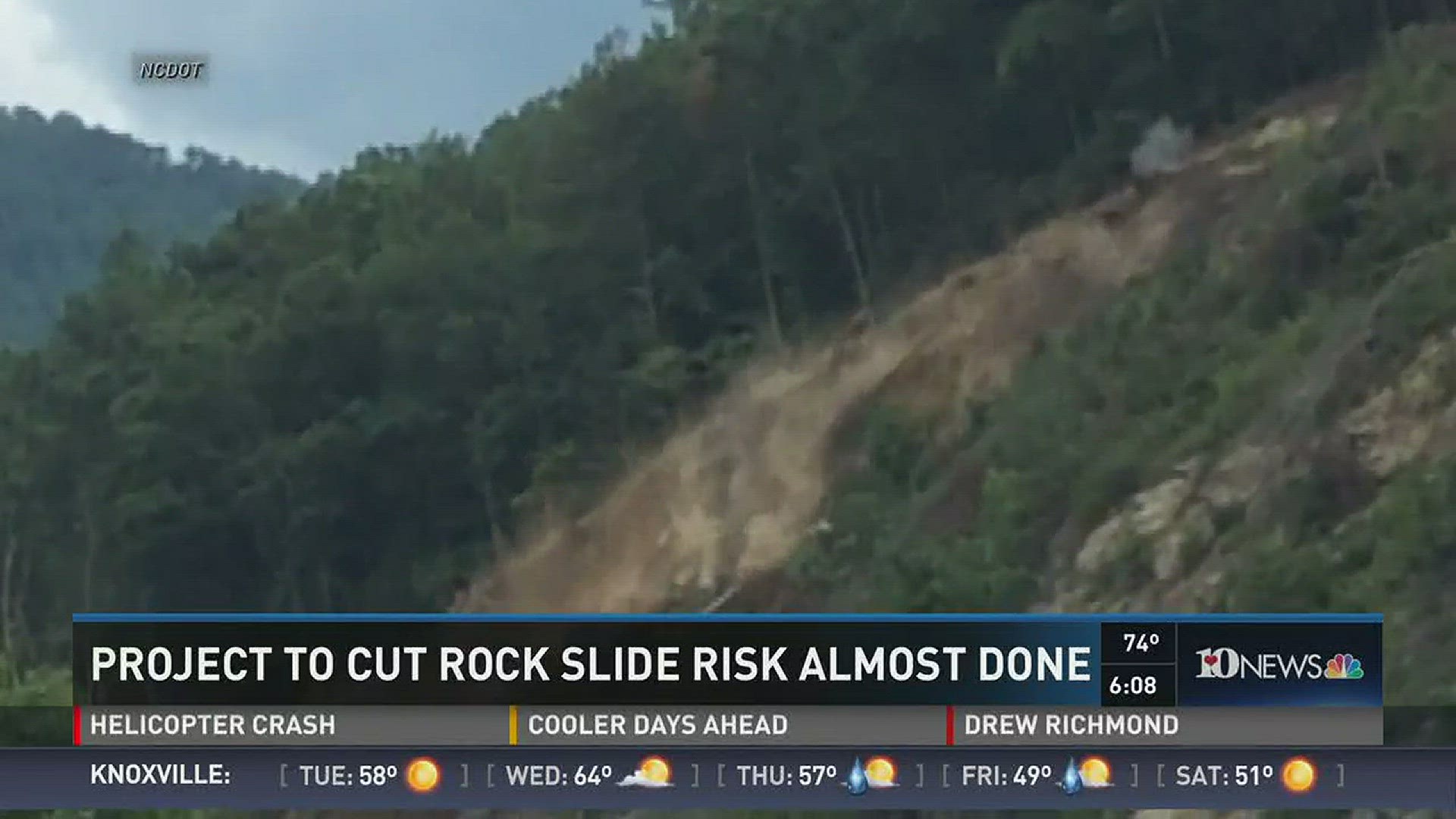Crews are in the middle of a project to prevent rock slides on I-40 near the Tennessee/North Carolina border. 10News reporter Jim Matheny has more.