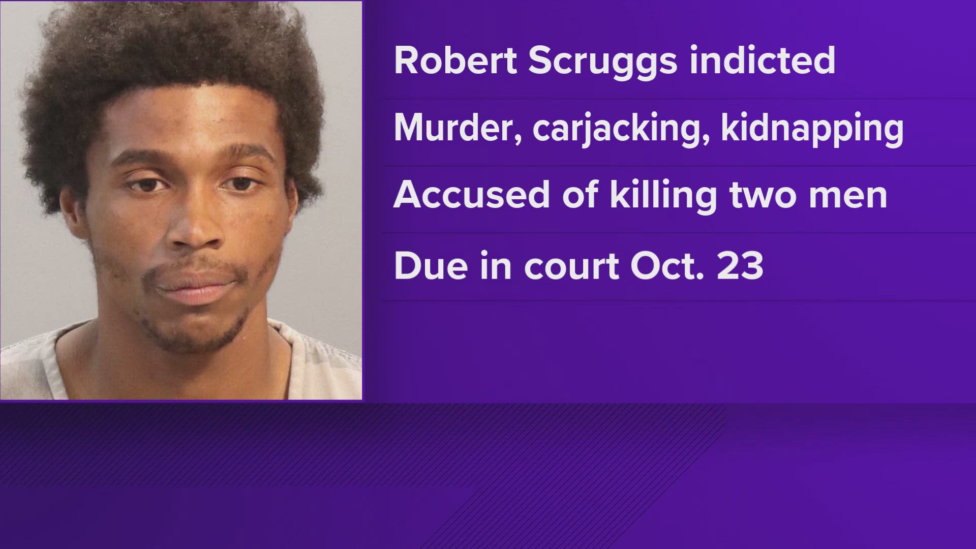 Robert Scruggs has a lengthy arrest record. He's accused of killing two men within a few blocks of each other.