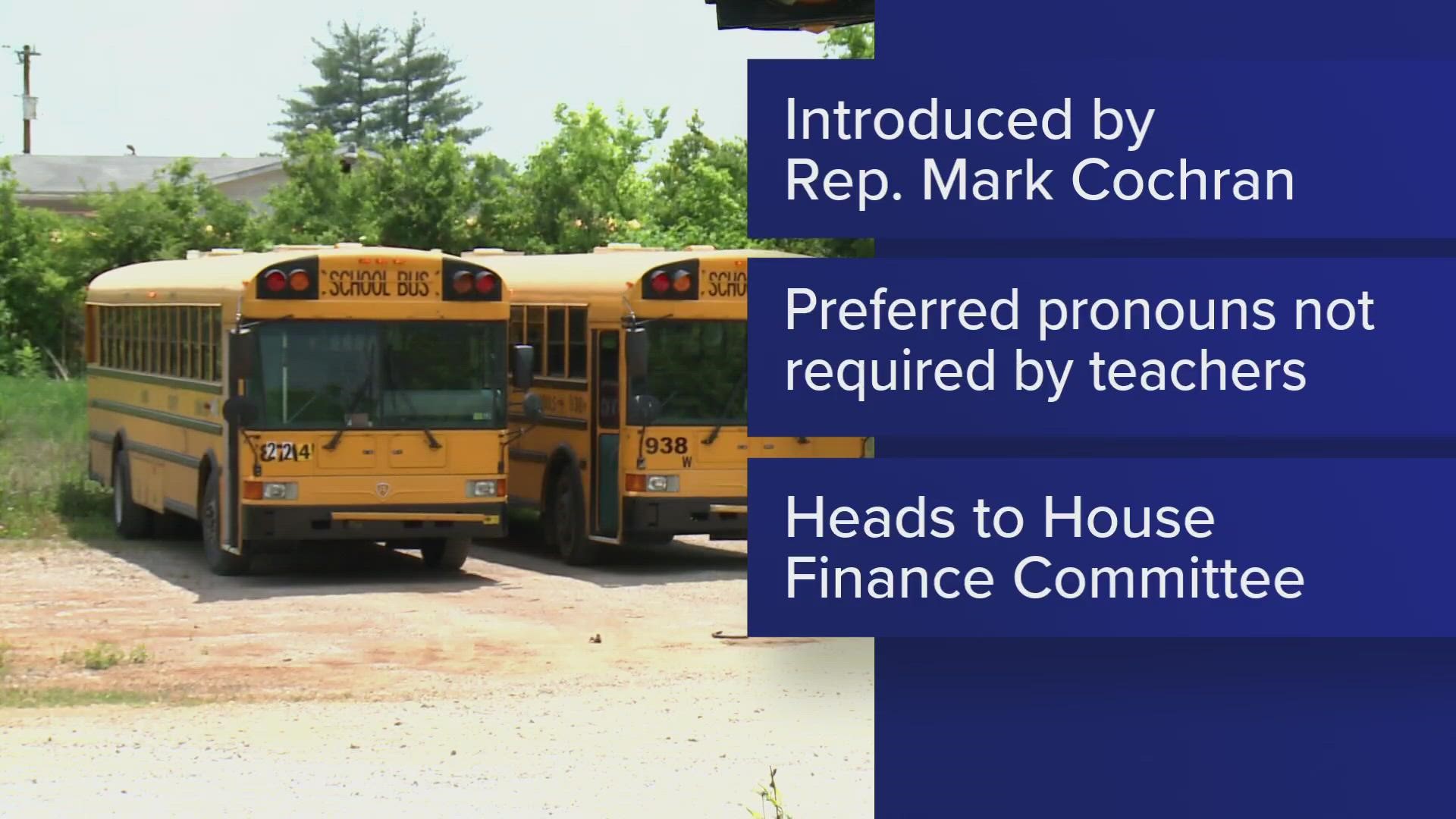 The bill, HB 1269, was introduced by Rep. Mark Cochran (R - Englewood).