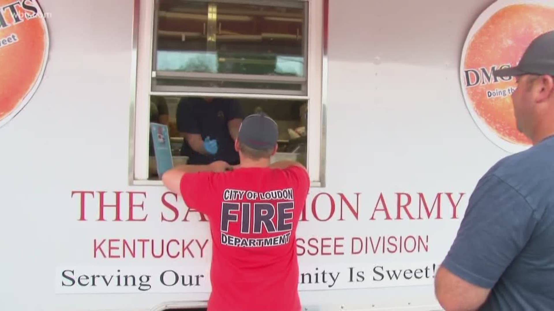 Firefighters in Loudon got a sweet surprise today from the Salvation Army.