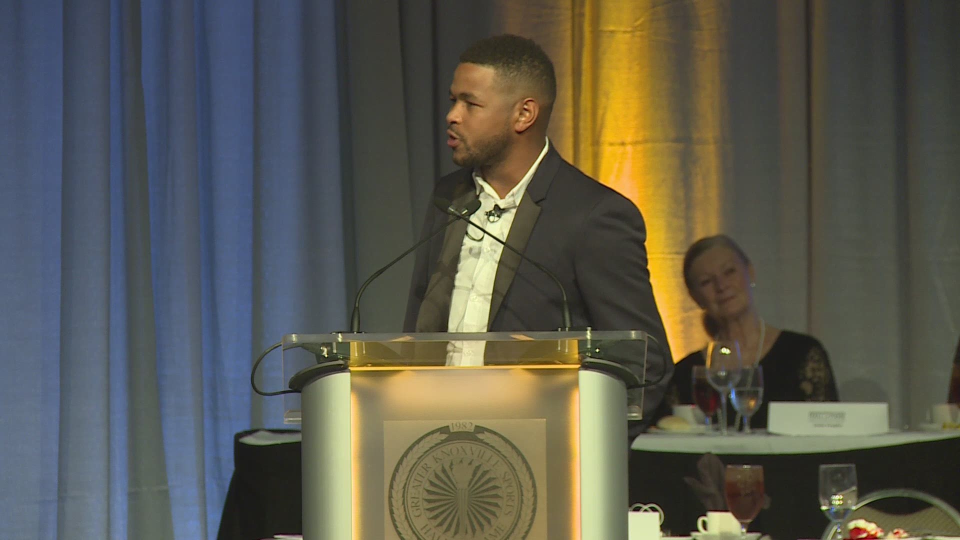Former Vol Inky Johnson is one of the most inspiring speakers in the country. At the Greater Knoxville Sports Hall of Fame induction ceremony, Inky tells the story of two events that changed his life.