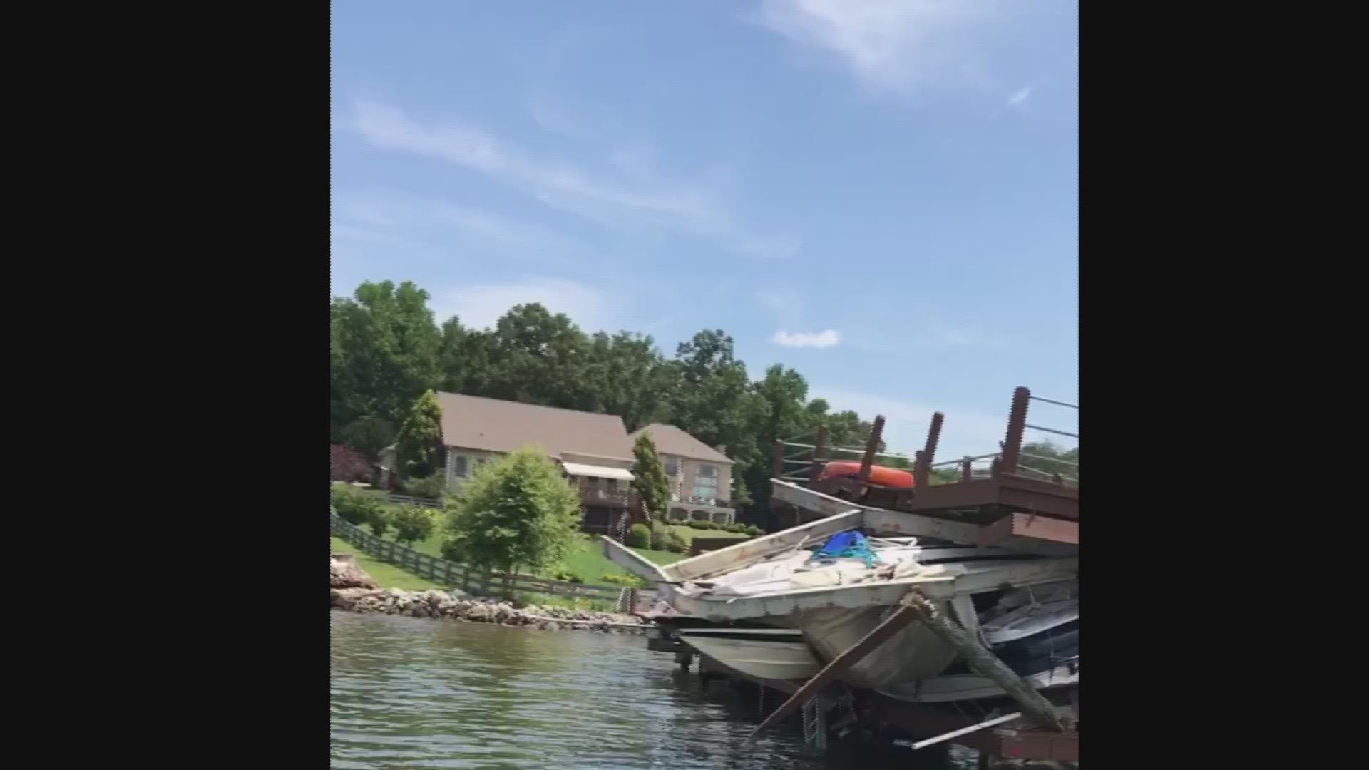 Tennessee Wildlife Resources Agency officers found the boat crashed into the unoccupied private boat dock.