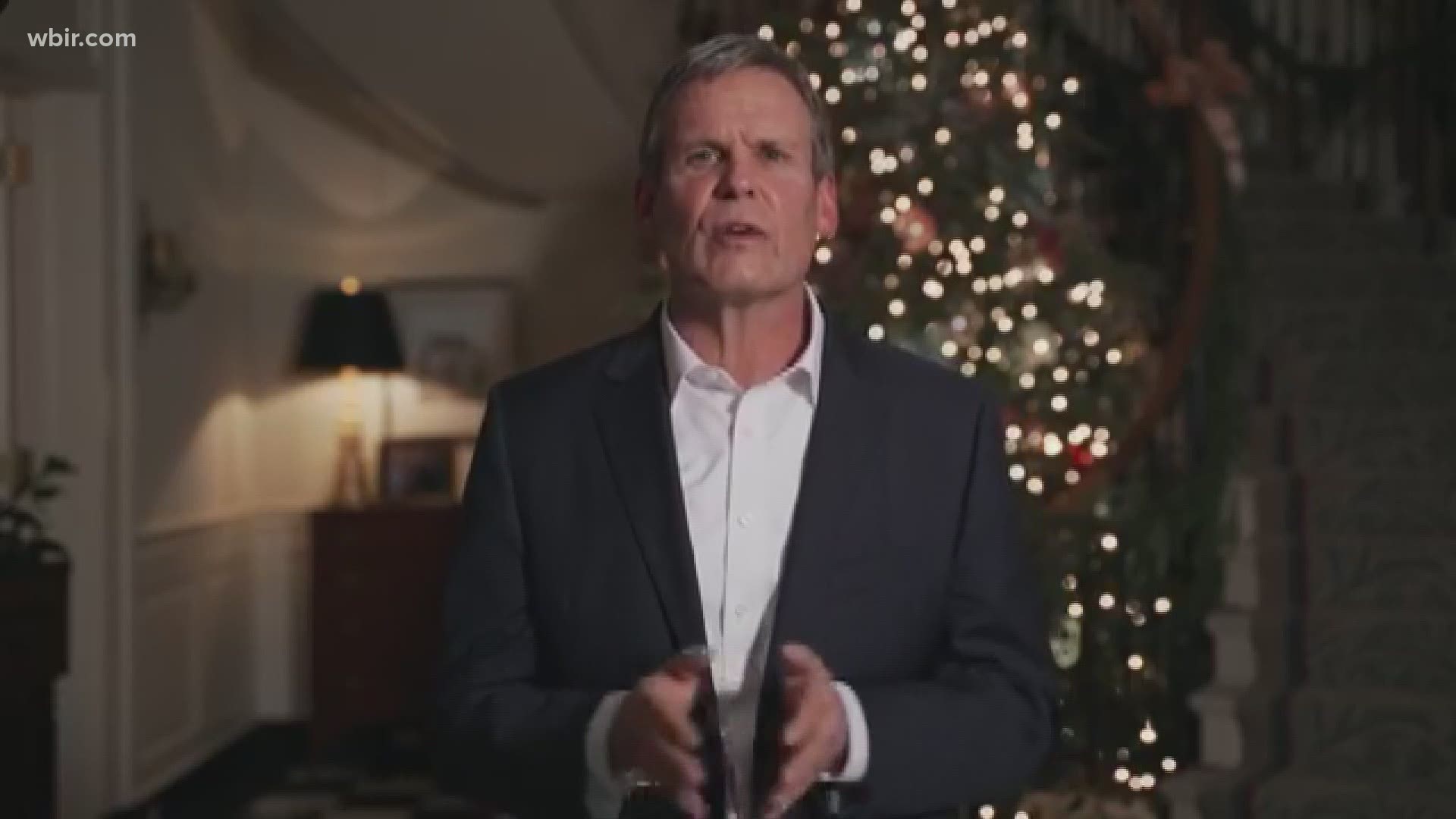 Speaking from COVID-19 quarantine, Governor Bill Lee says Tennesseans need to make hard choices this Christmas.